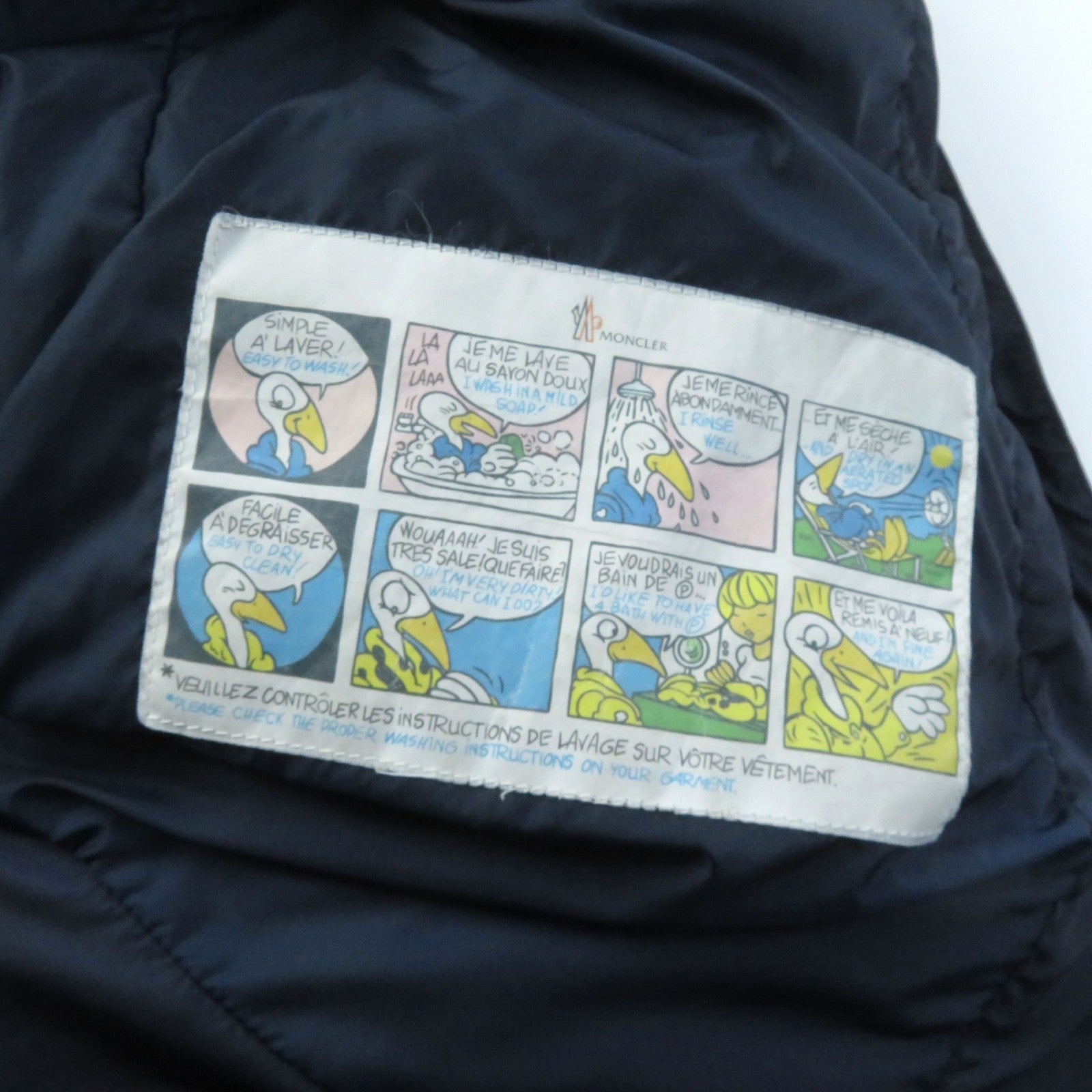 モンクレール FLAMMETTE ダウンコート ネイビー レディース