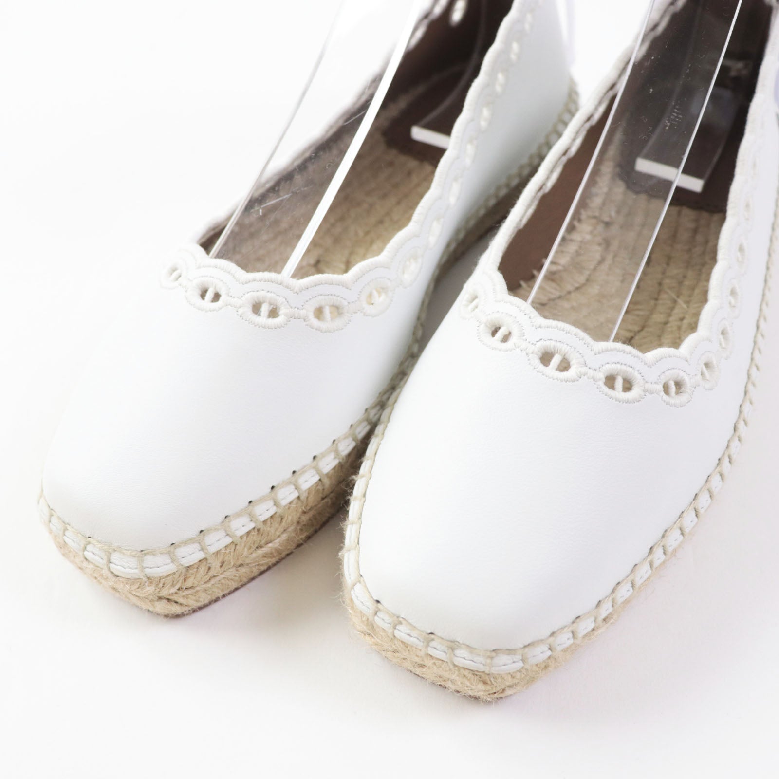 エルメス Guapa Shane d'Ancle レザーエスパドリーユ