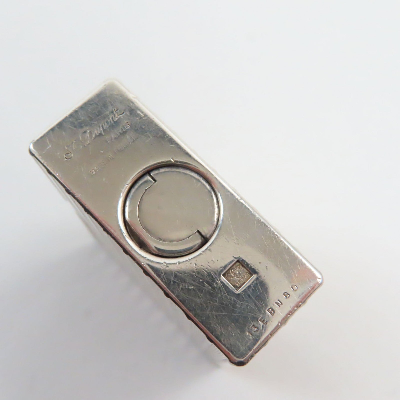 デュポン ストライプ パターン シルバー ライター