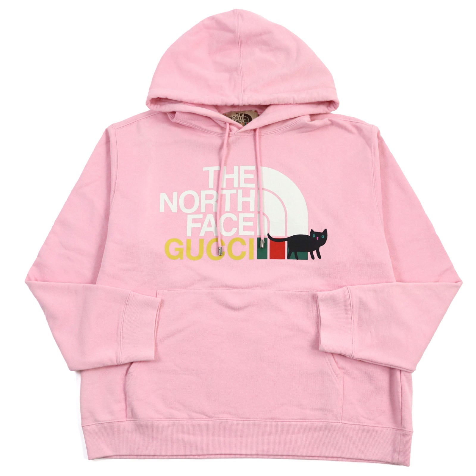 グッチ ザ ノース フェイス ロゴ プルオーバー ピンク M