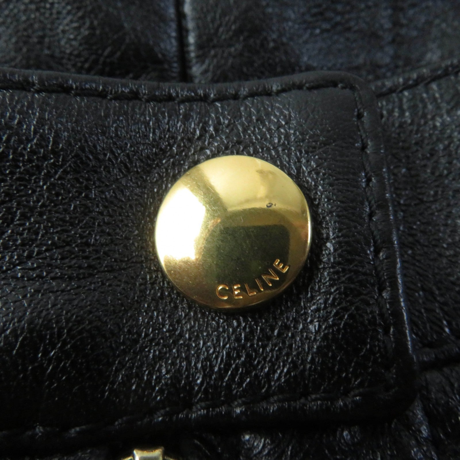 セリーヌ ホース キャリッジ ラム レザー ミニ スカート