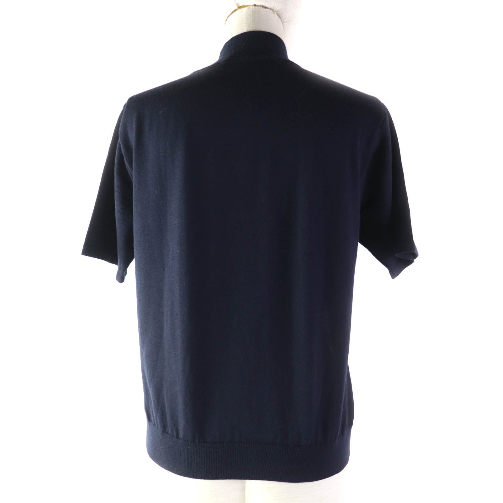 LEONARD FASHION ウール シルク ブレンド ハイネック ニット