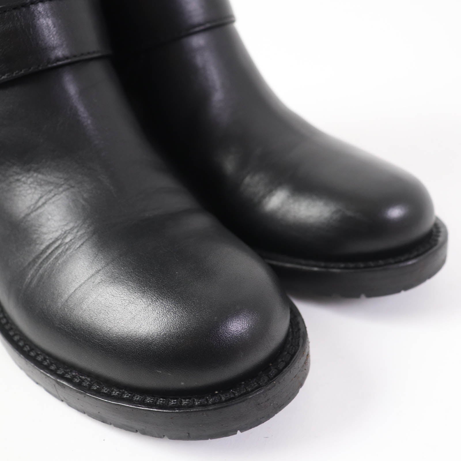 ヴァレンティノ ロックスタッド ショートブーツ 37 黒