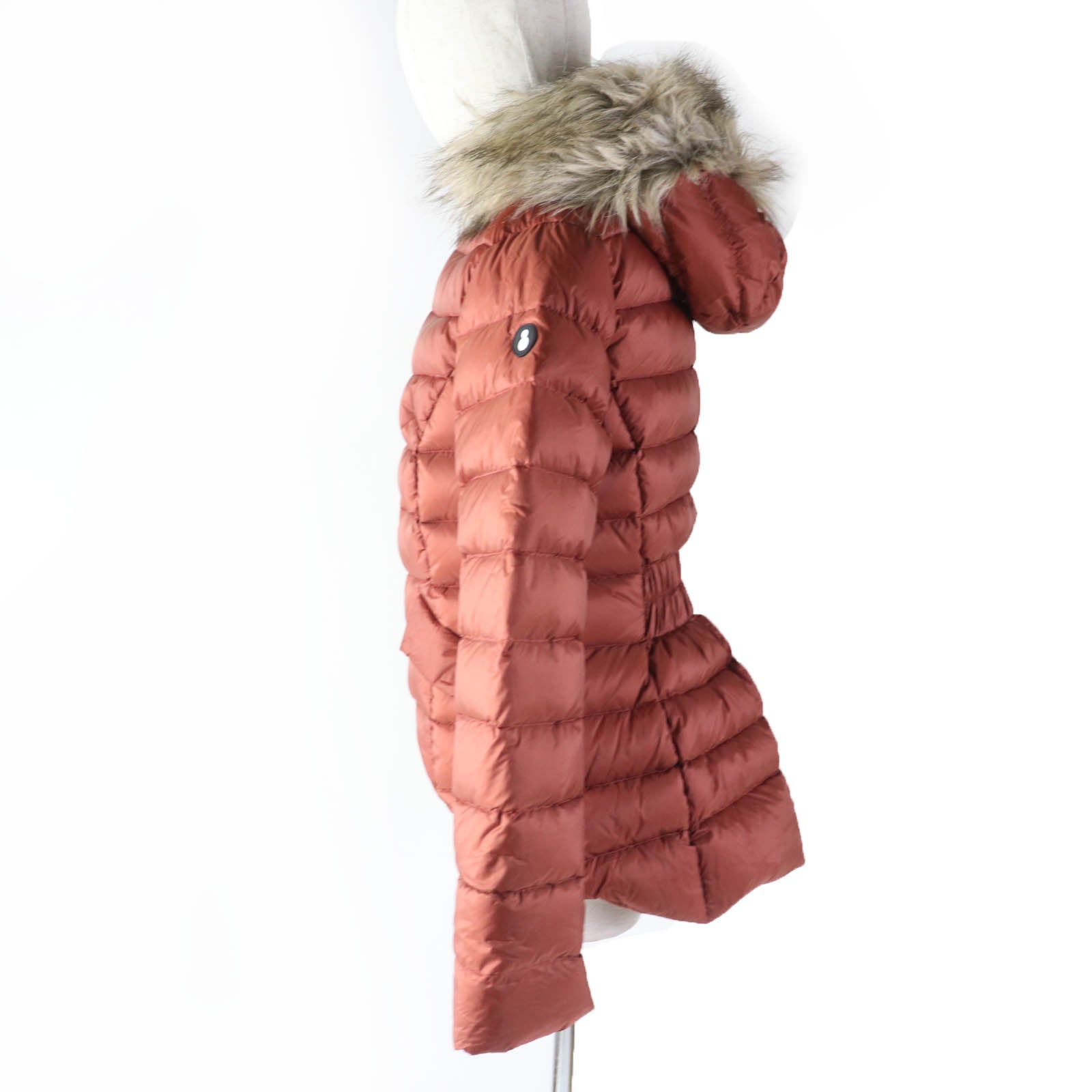 SNOWMAN NY ナイロン ダウン ジャケット オレンジ M レディース