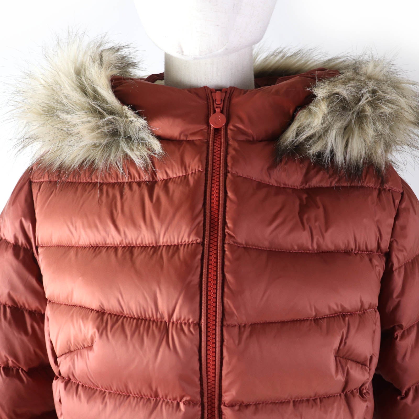SNOWMAN NY ナイロン ダウン ジャケット オレンジ M レディース