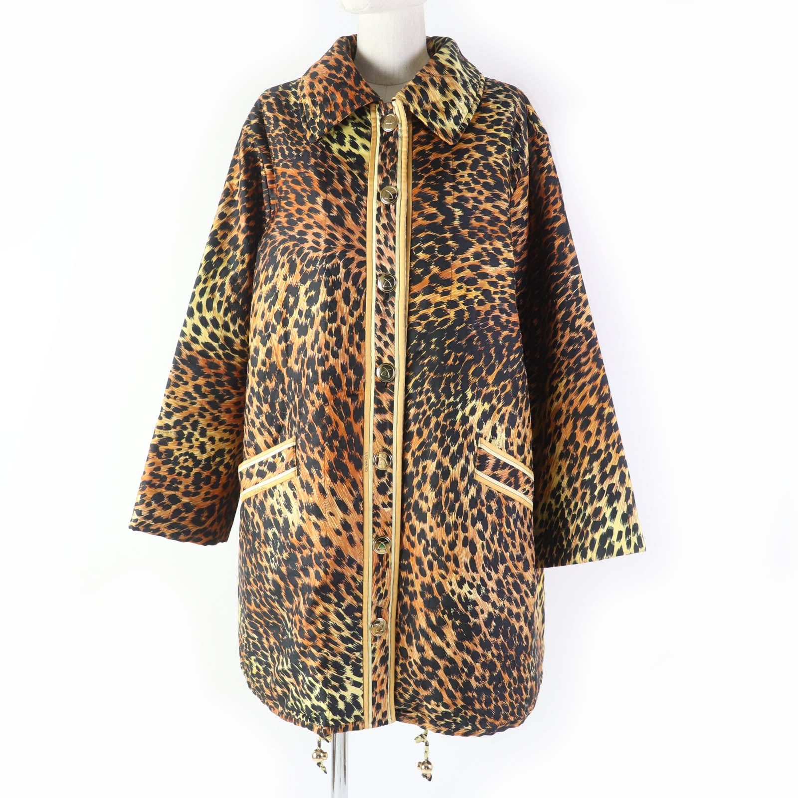 LEONARD FASHION レオパード コート ブラウン