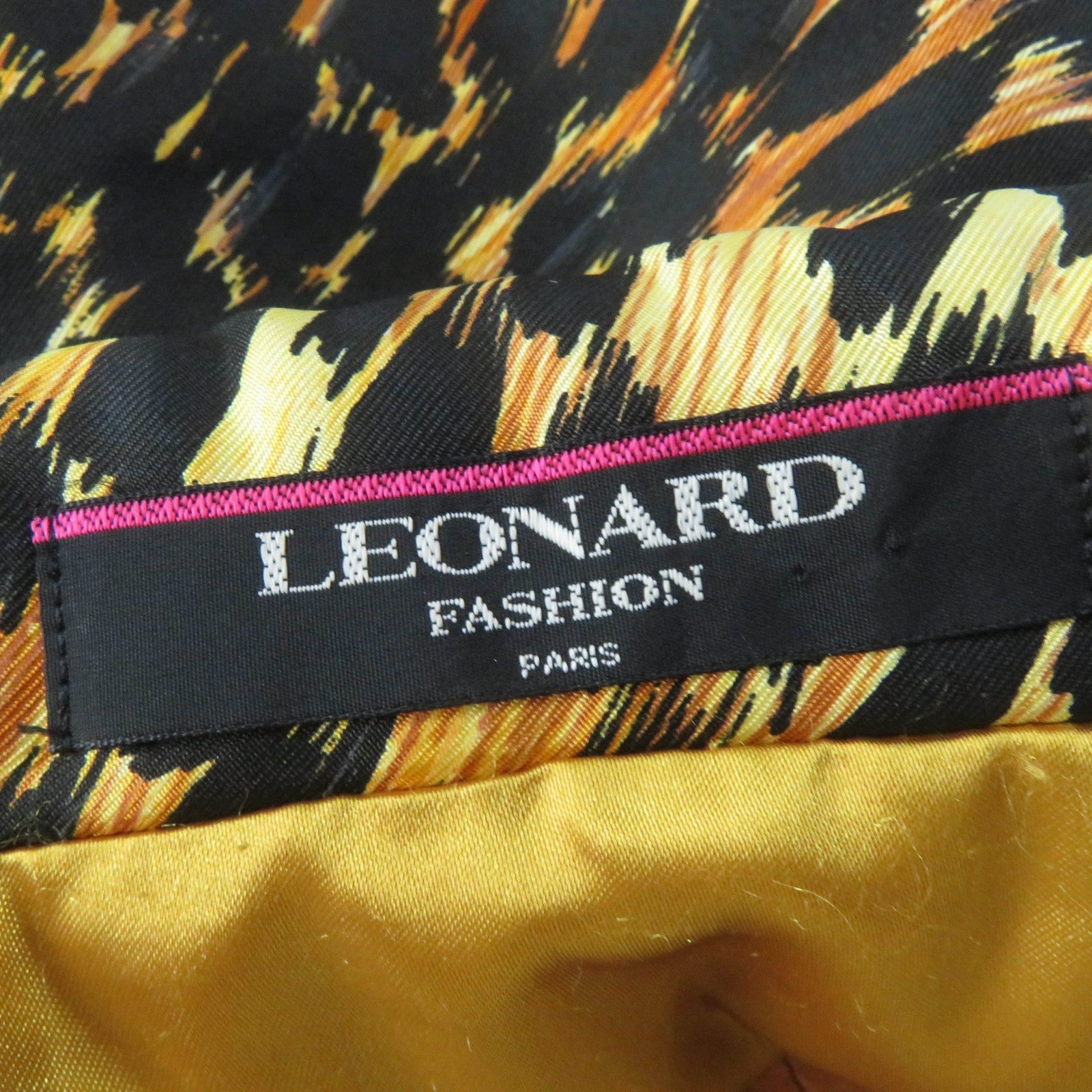 LEONARD FASHION レオパード コート ブラウン