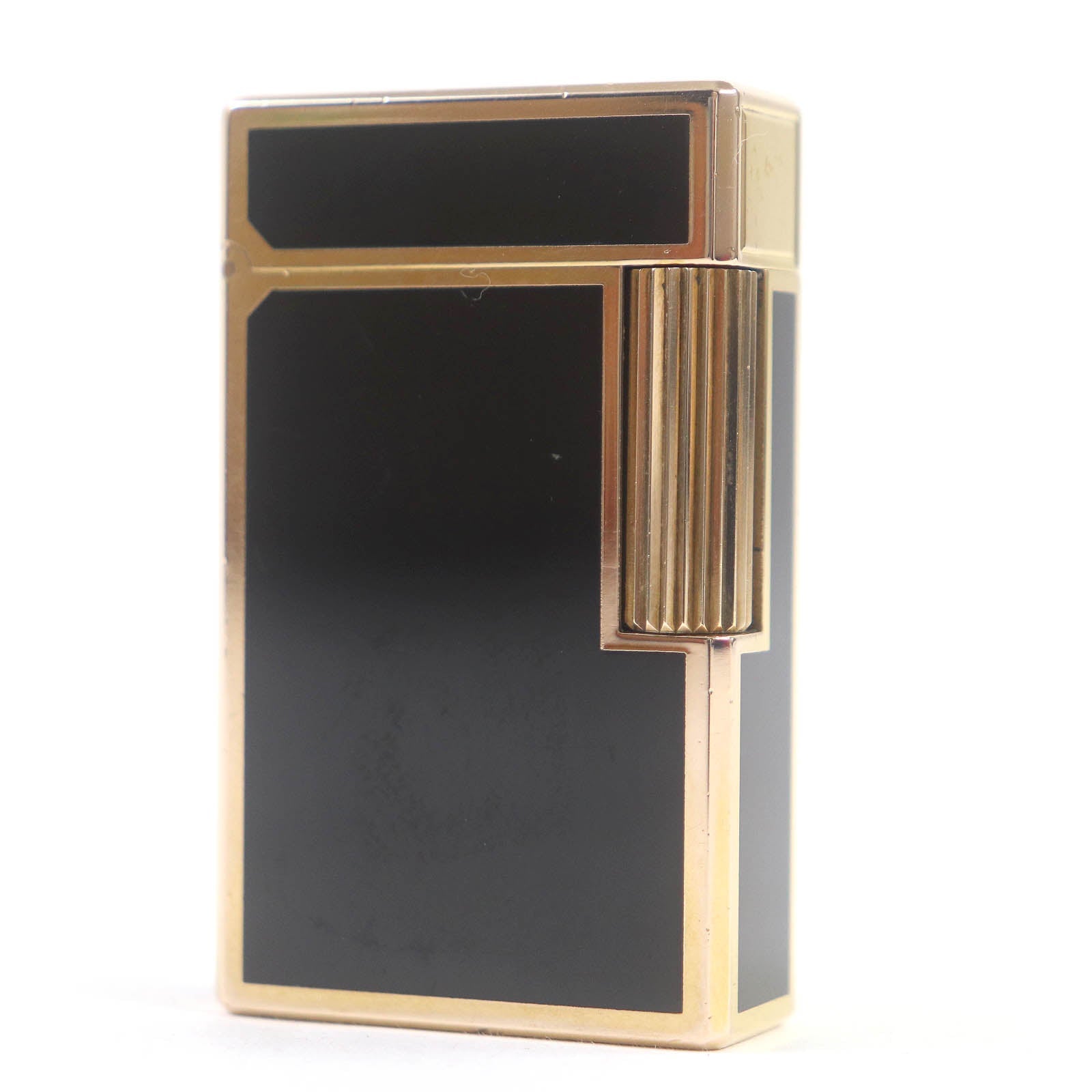 Dupont Line 1 Roller Gas Lighter Black Gold