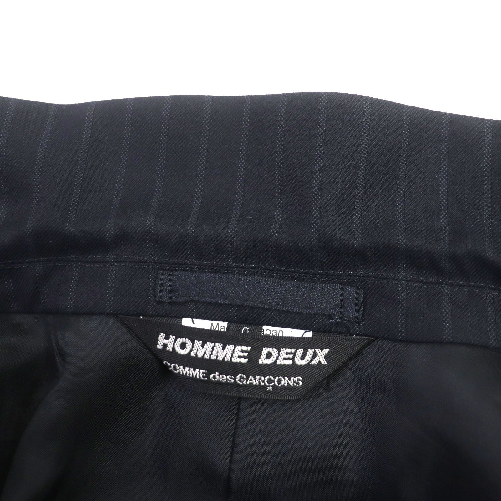 COMME des GARCONS ストライプ ジャケット ネイビー S