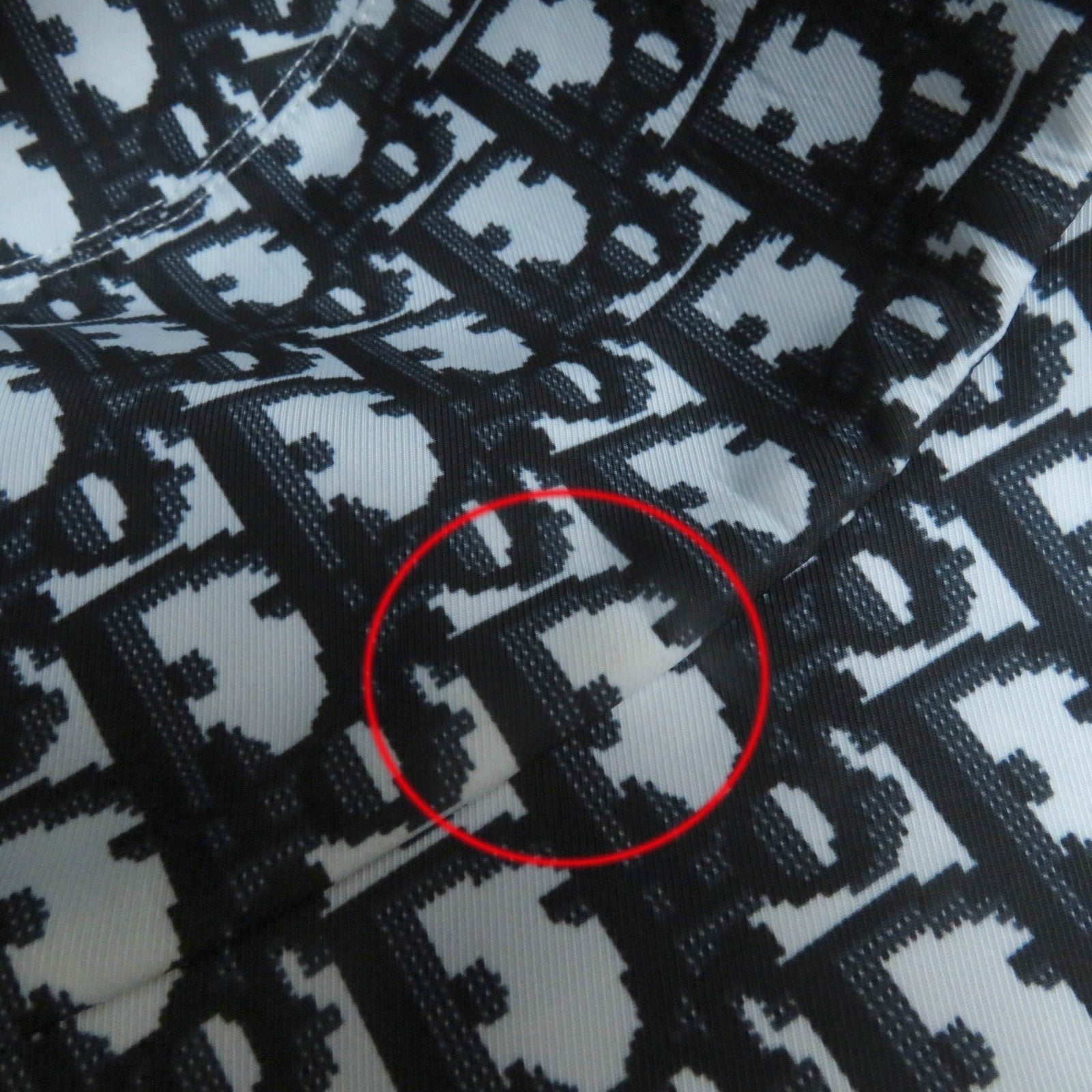 ディオール オブリーク バケットハット ネイビー