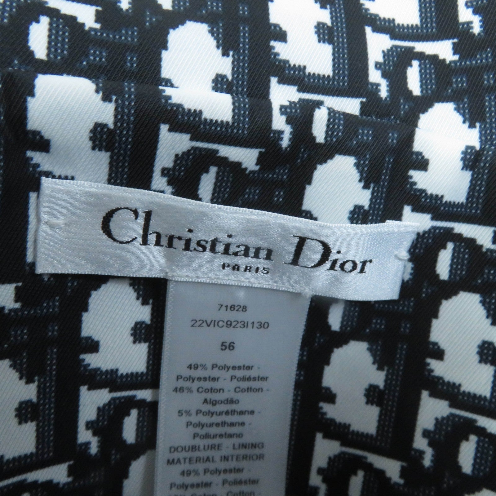 ディオール オブリーク バケットハット ネイビー