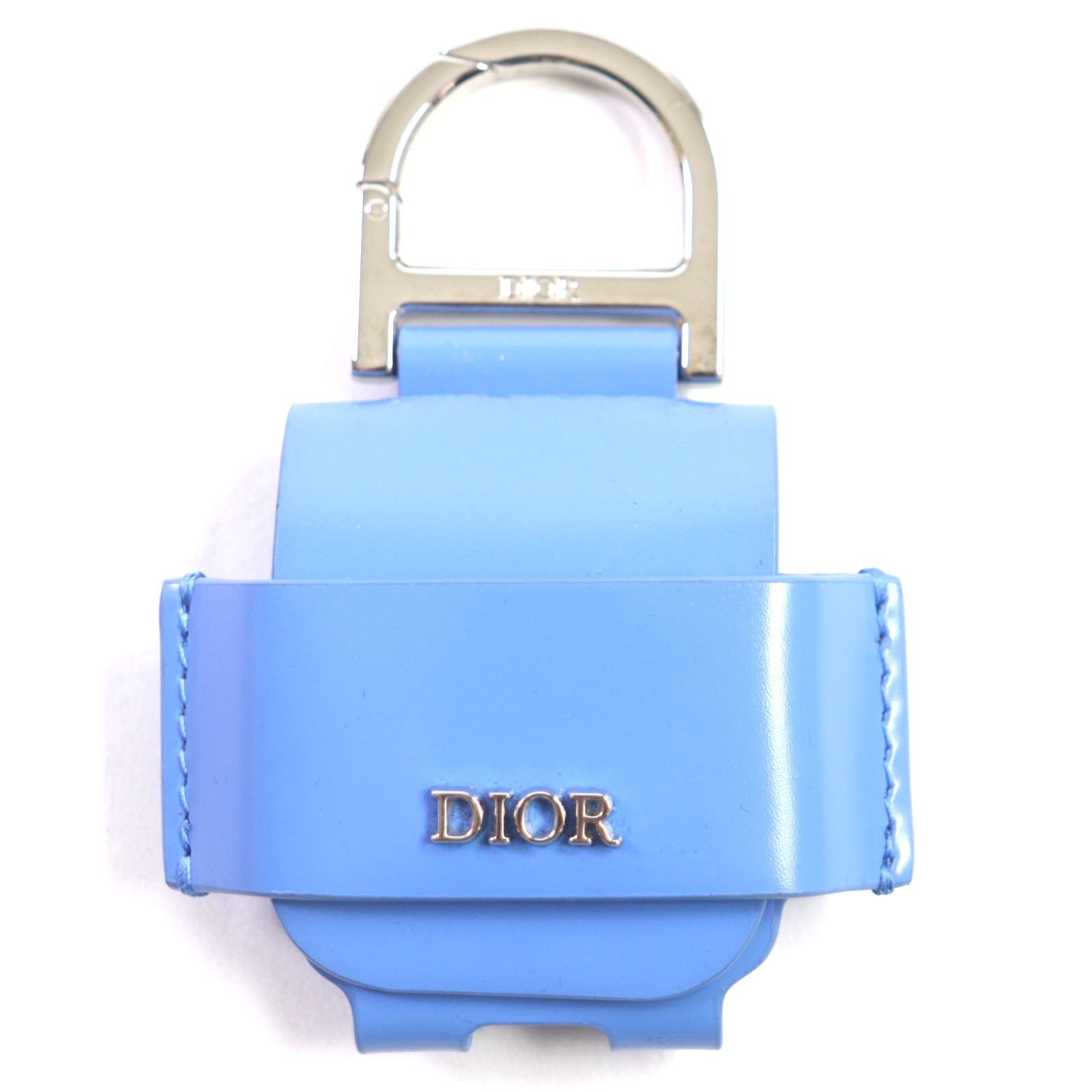 DIOR レザー メタル ロゴ イヤホン ケース キーリング