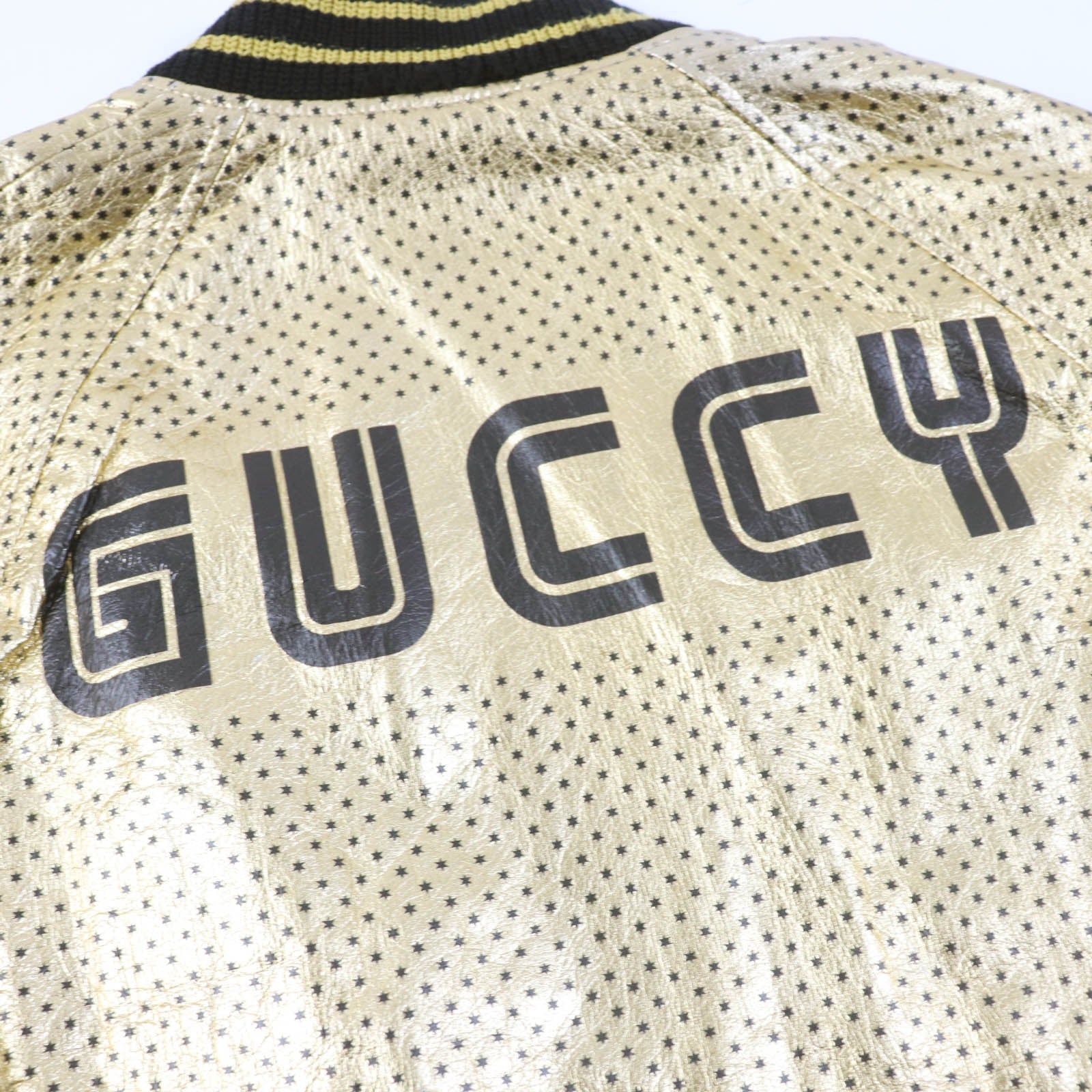 グッチ ラムスキン ボンバージャケット GUCCY ロゴ