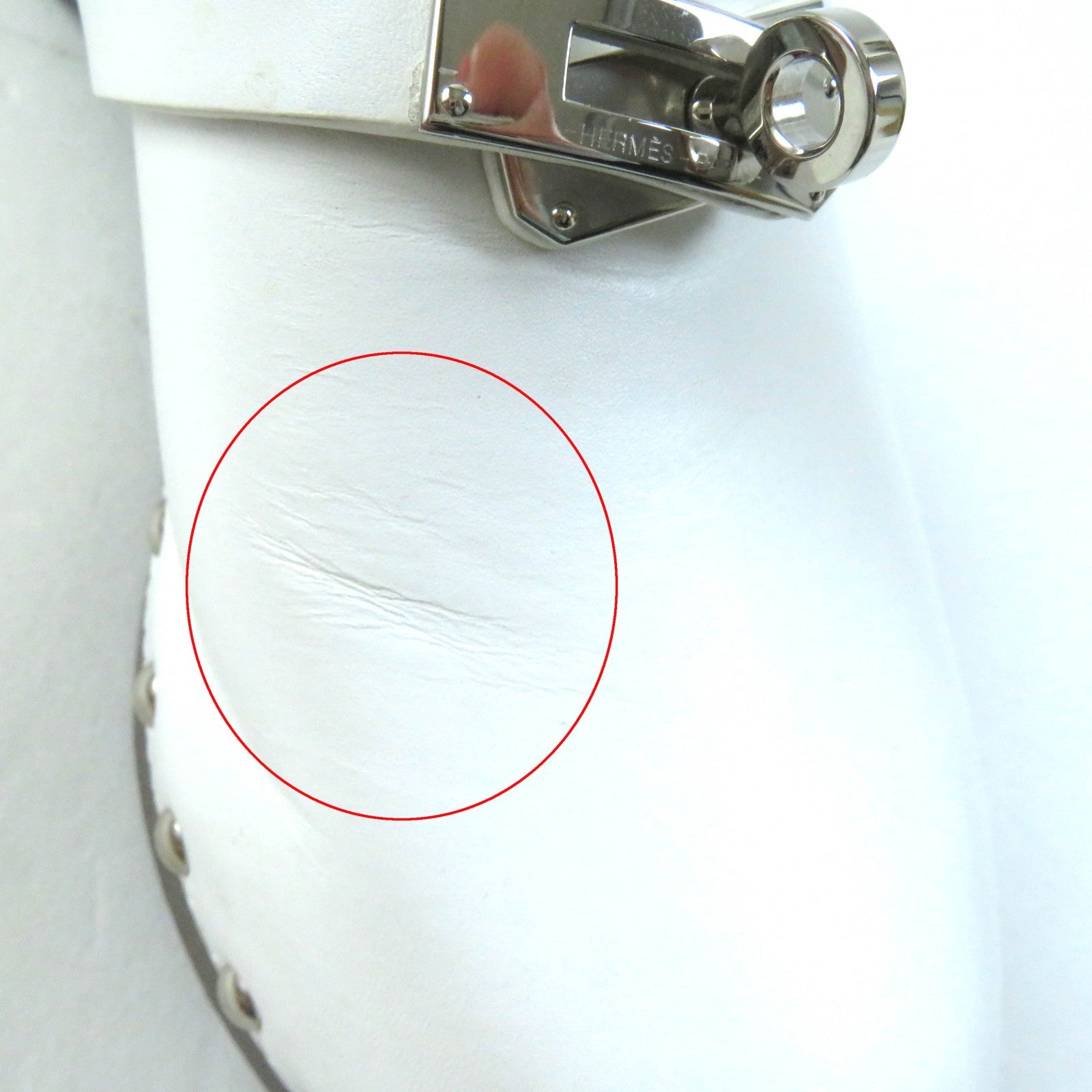 エルメス カルロッタ シルバー ケリー バックル ミュール