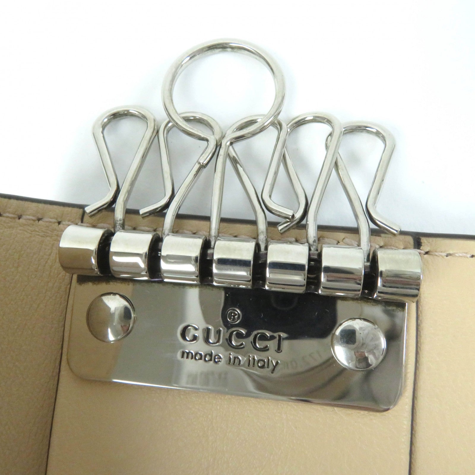 グッチ ダブル G キー ホルダー レザー GG スプリーム