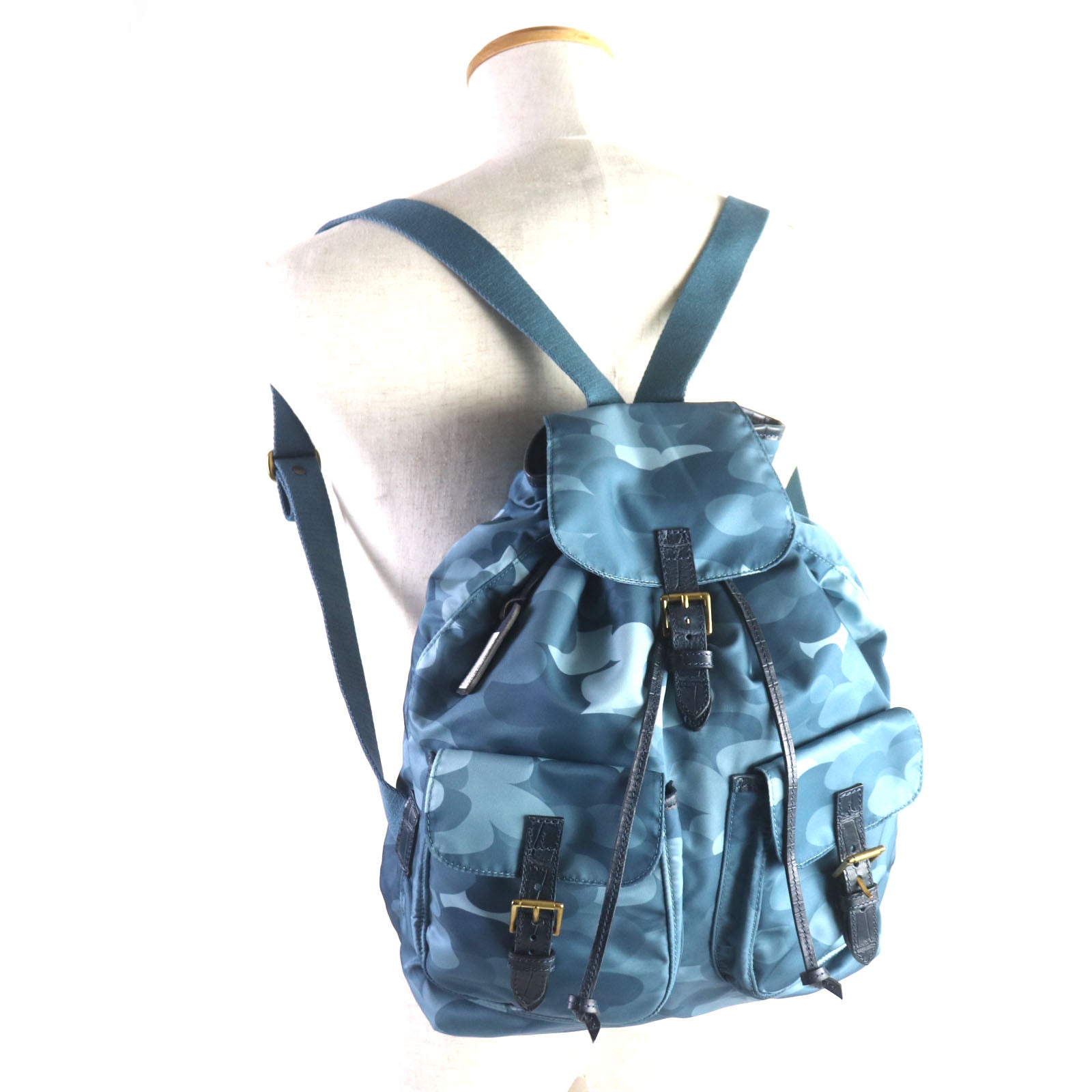 Felisi クロコダイル 型押し レザー バックパック