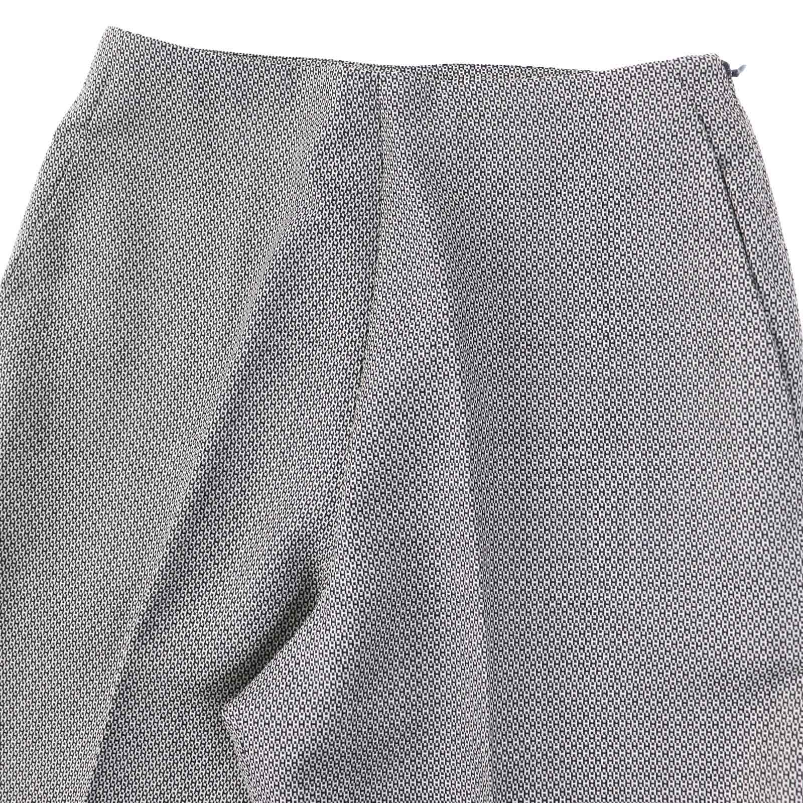 エルメス ヴィンテージ ウール シルク H パターン パンツ