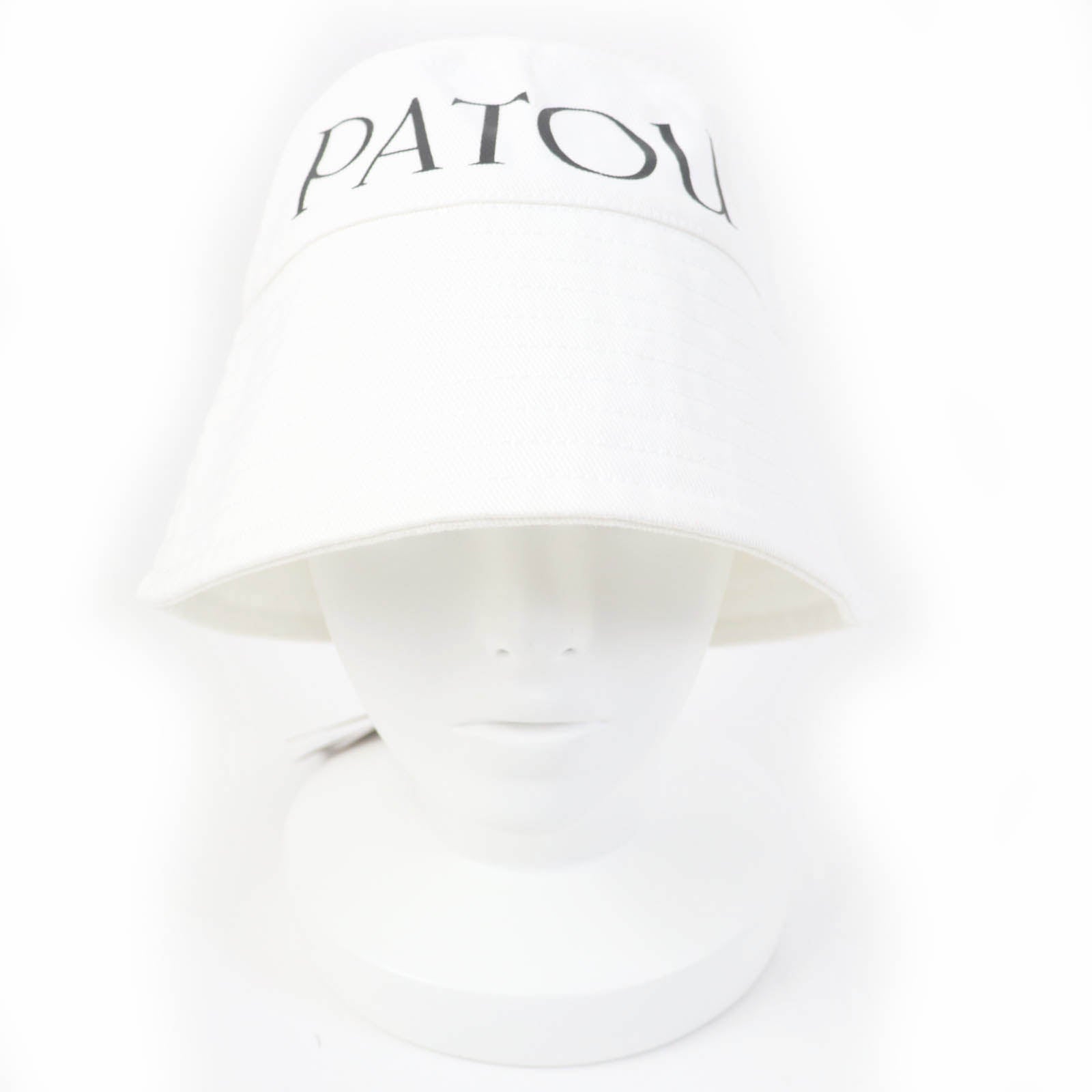 PATOU オーガニック コットン バケット ハット ホワイト M-L