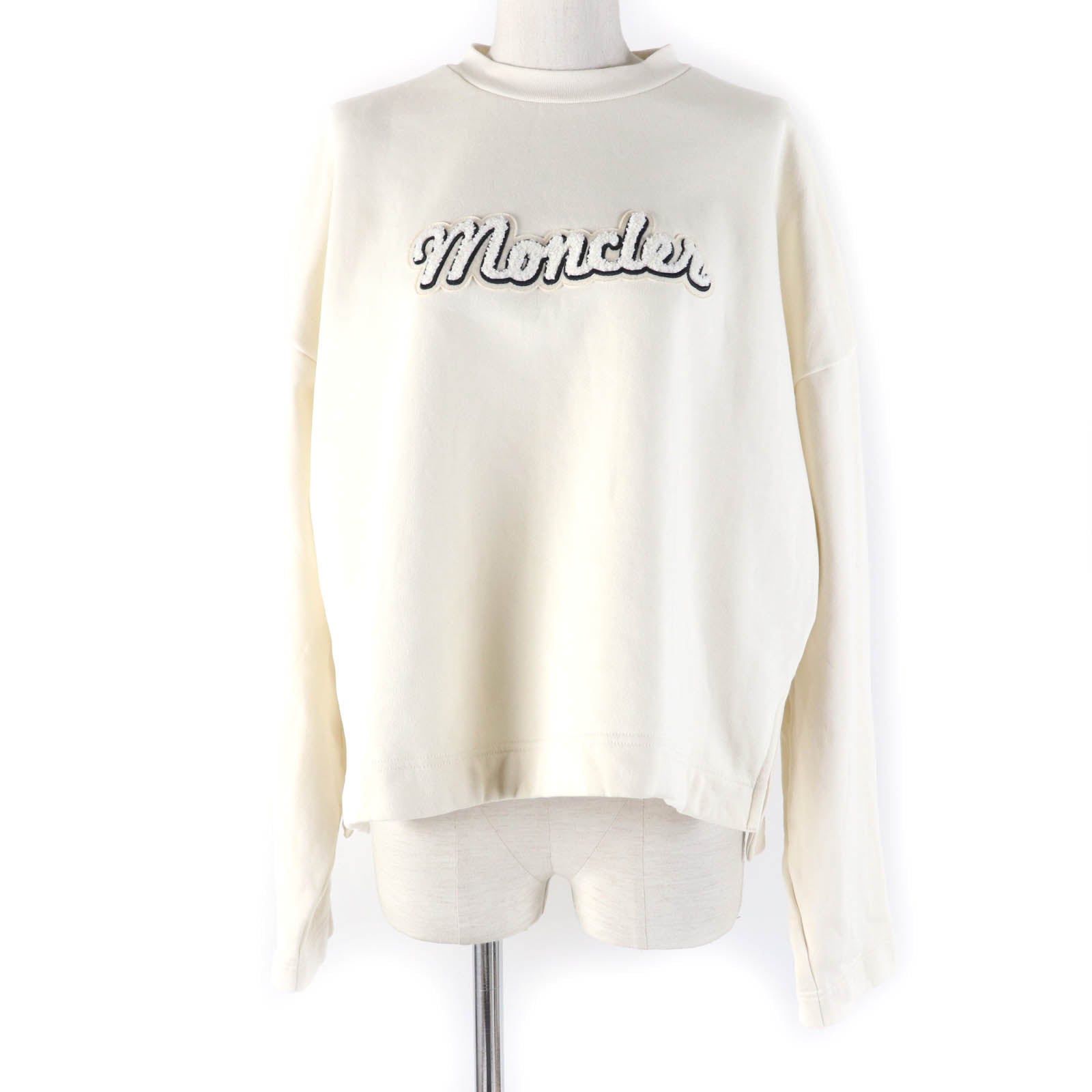 Moncler FELPA オーバーサイズ スウェットシャツ アイボリー S