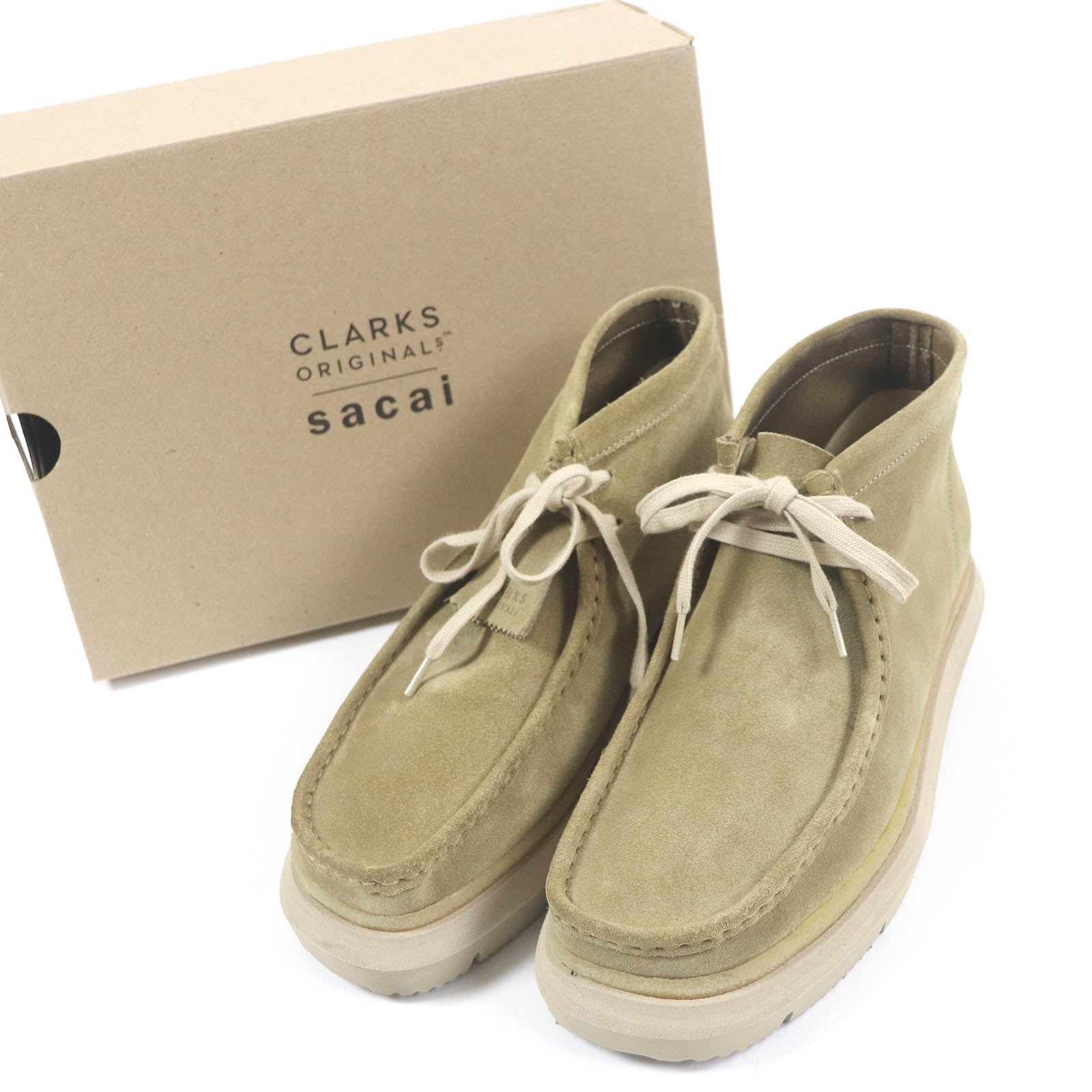 sacai Clarks ハイブリッド ワラビー スエード ブーツ 6.5