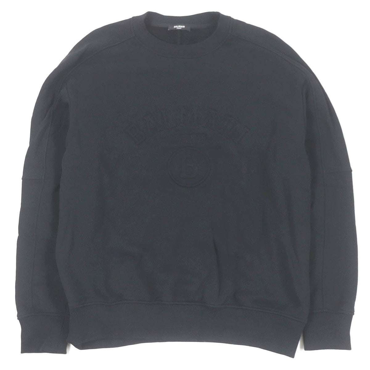 Balmain ロゴ クルーネック スウェットシャツ ブラック S