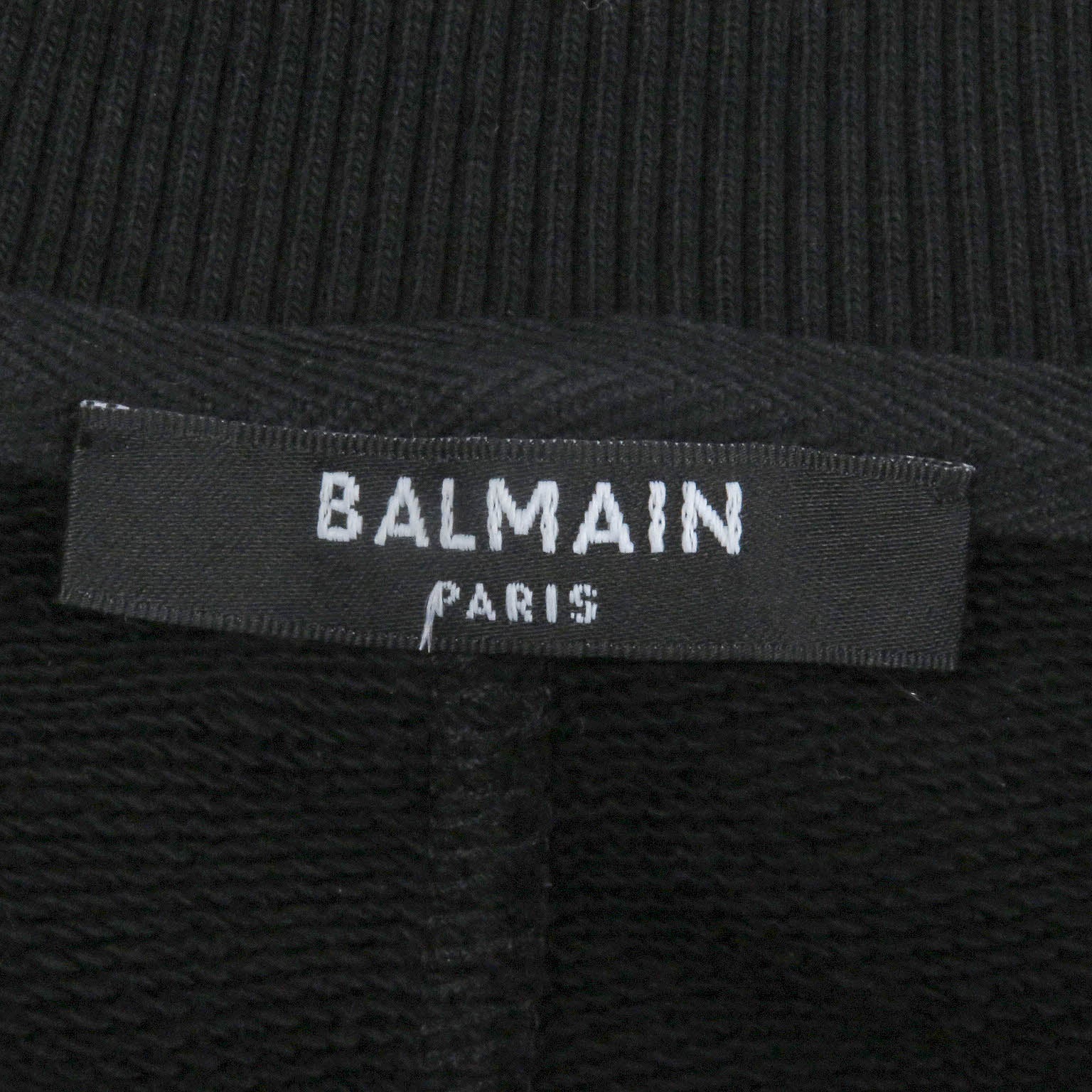 Balmain ロゴ クルーネック スウェットシャツ ブラック S