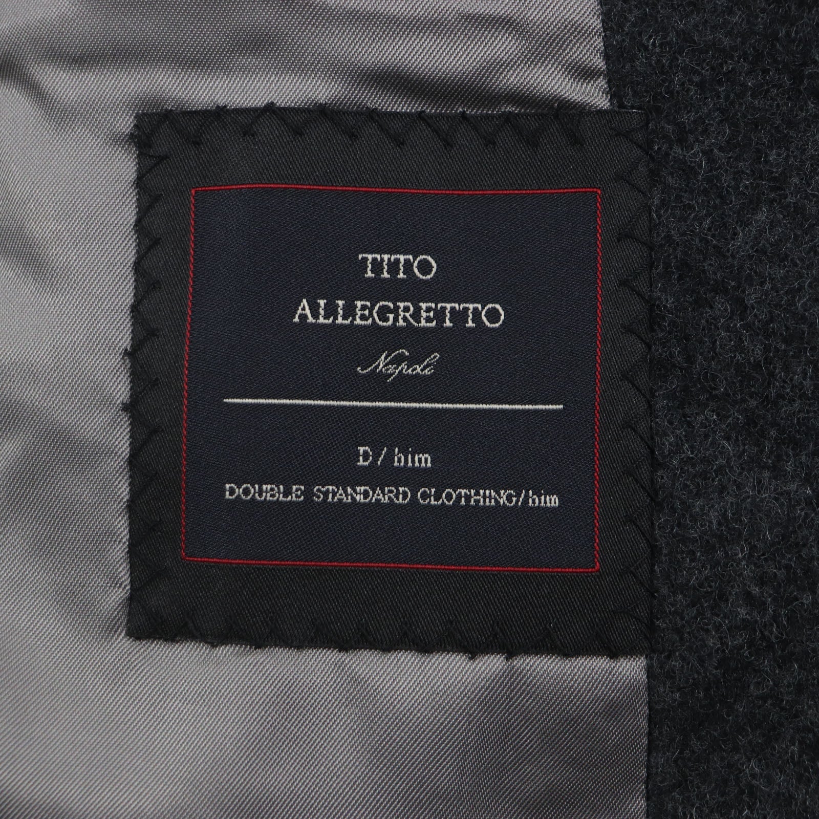 TITO ALLEGRETTO ウール ナイロン チェック チェスター コート