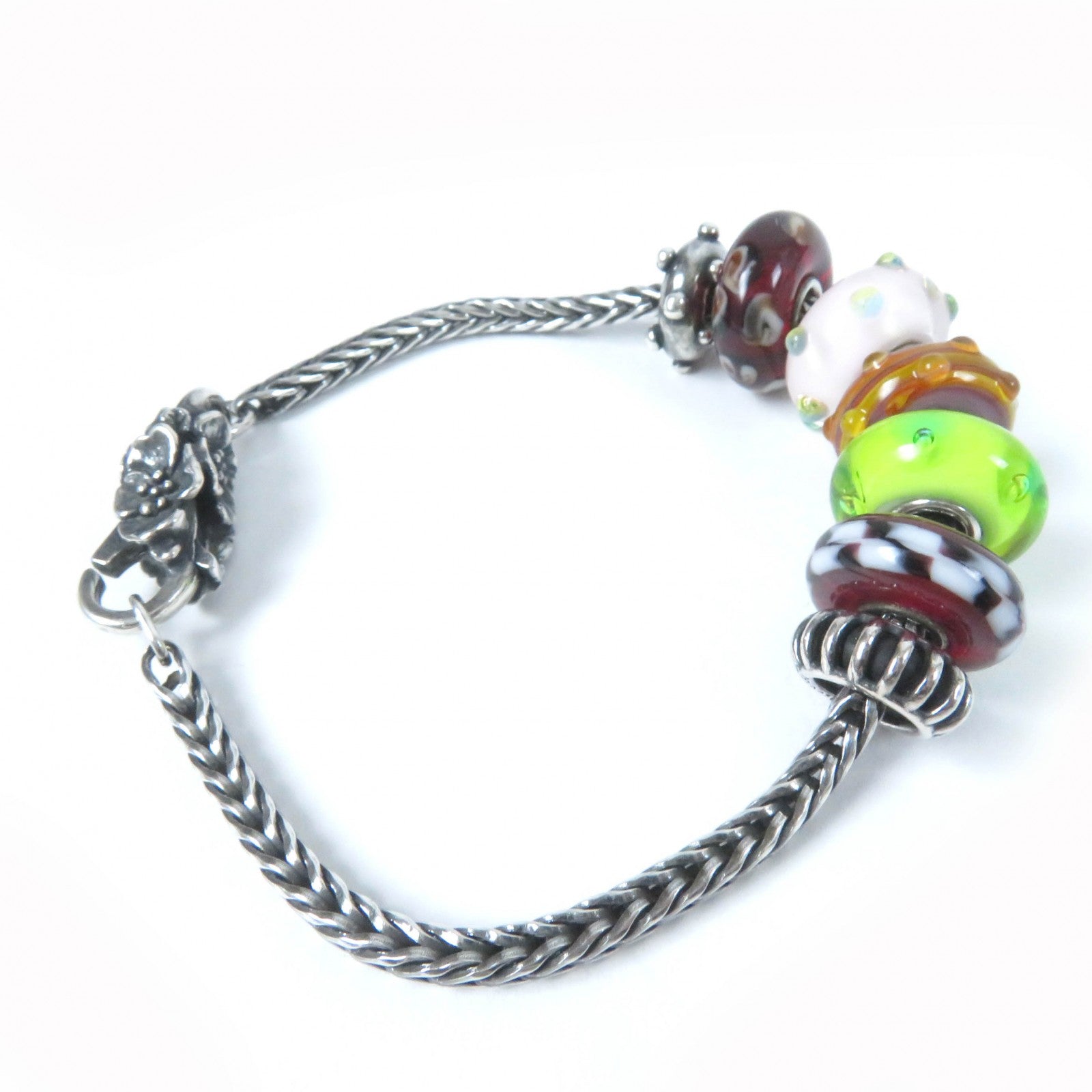 トロールビーズ シルバー チャーム ブレスレット セット