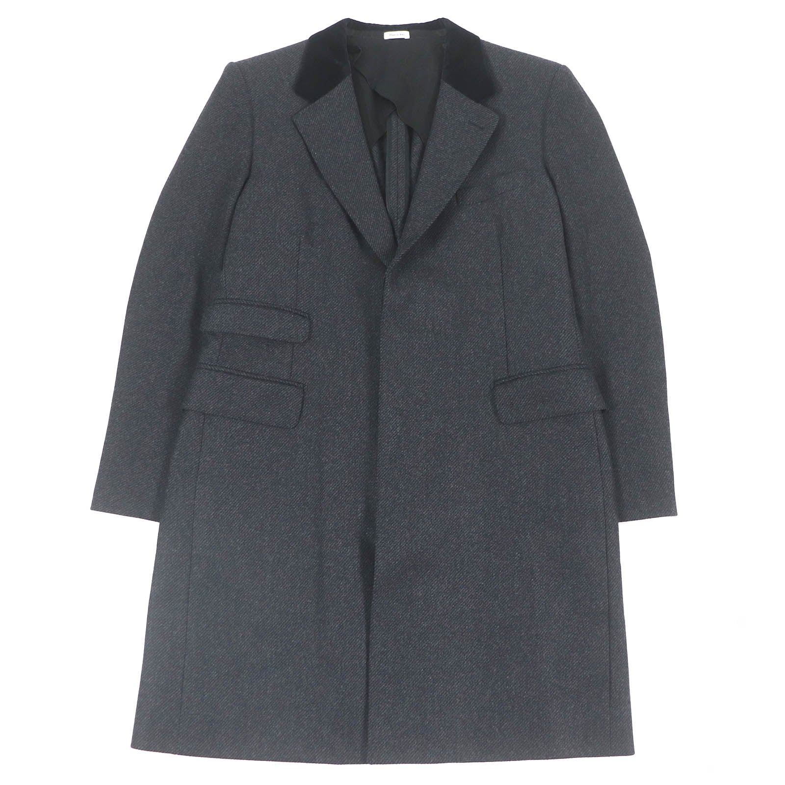 アレキサンダーマックイーン ウールコート ダークグレー