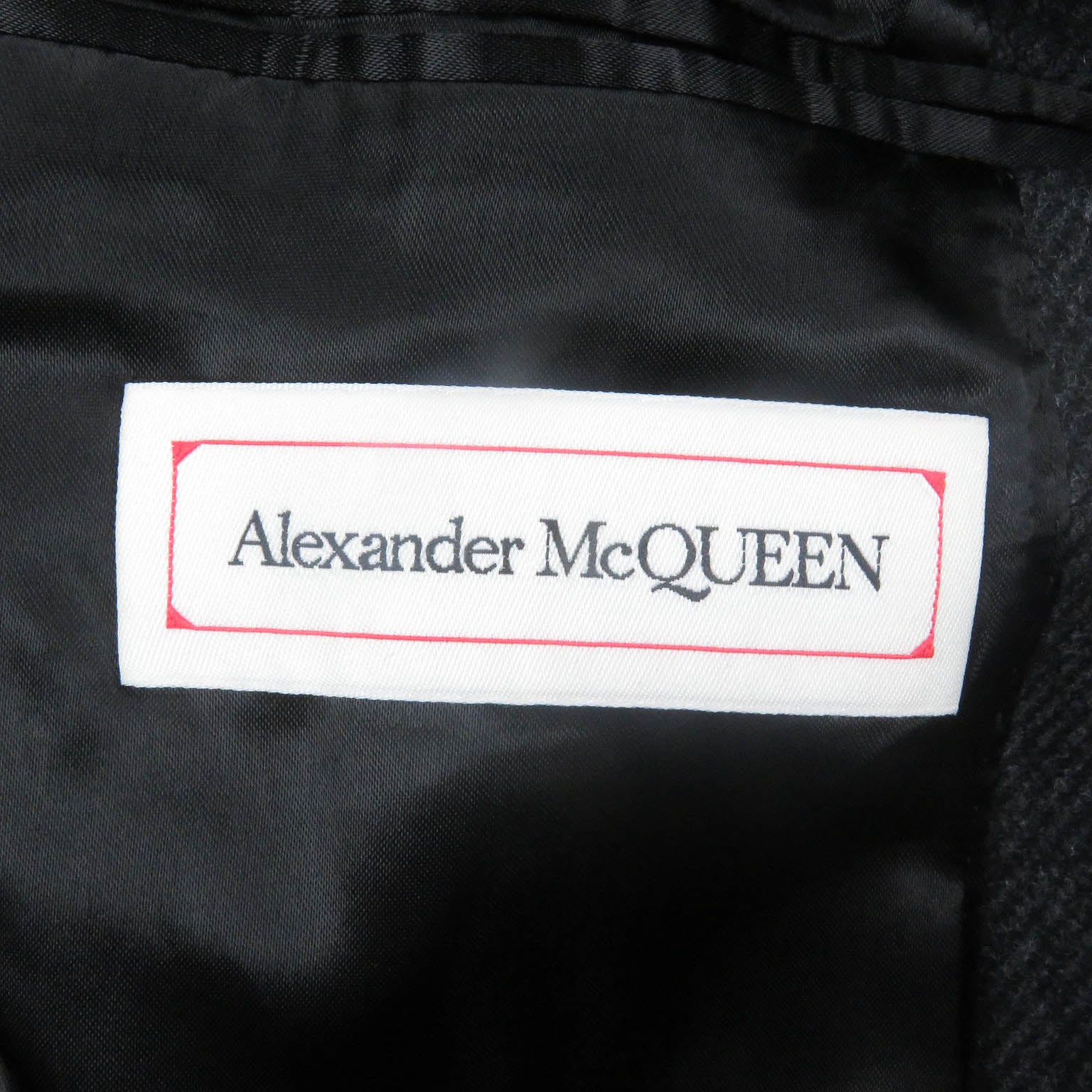 アレキサンダーマックイーン ウールコート ダークグレー