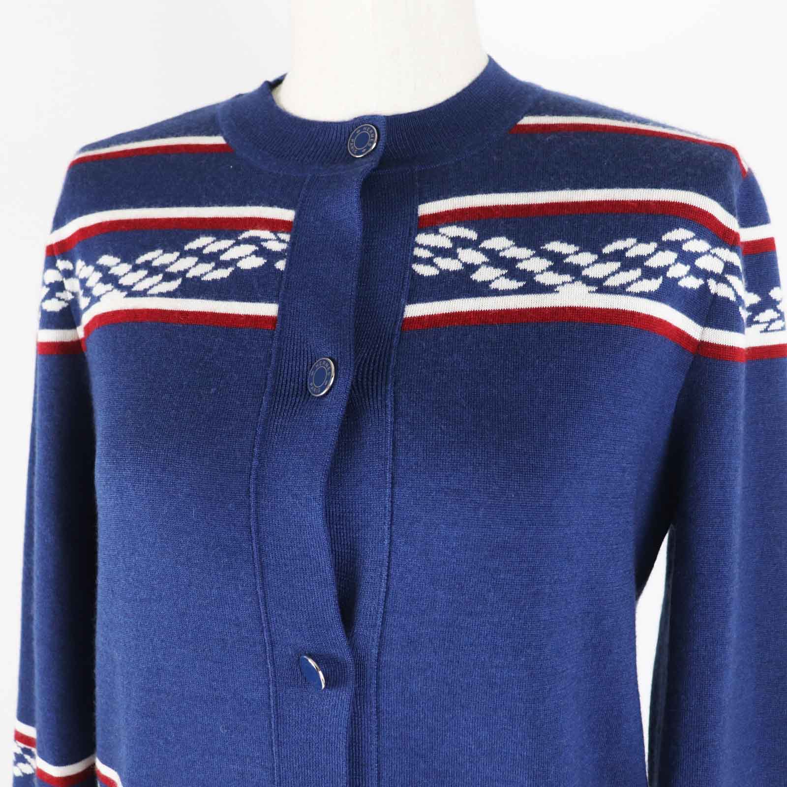 エルメス カシミヤ シルク ニット カーディガン レディース