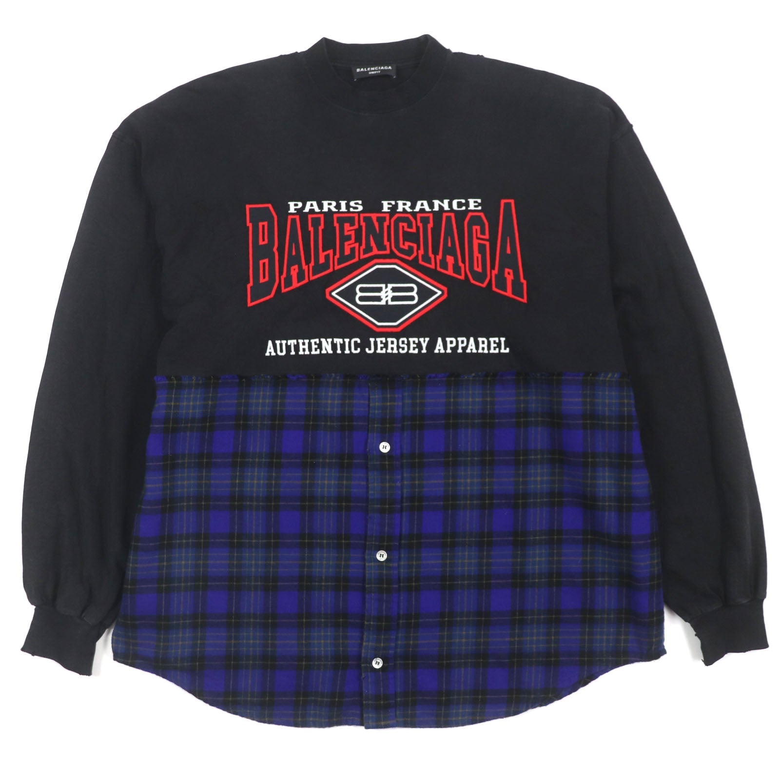 バレンシアガ チェック Tシャツ L