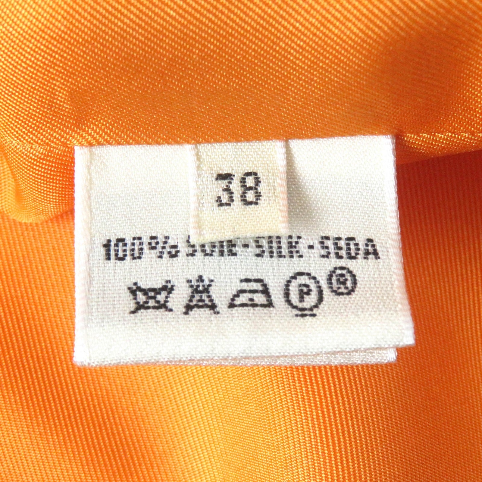 エルメス シルク 長袖 シャツ 38
