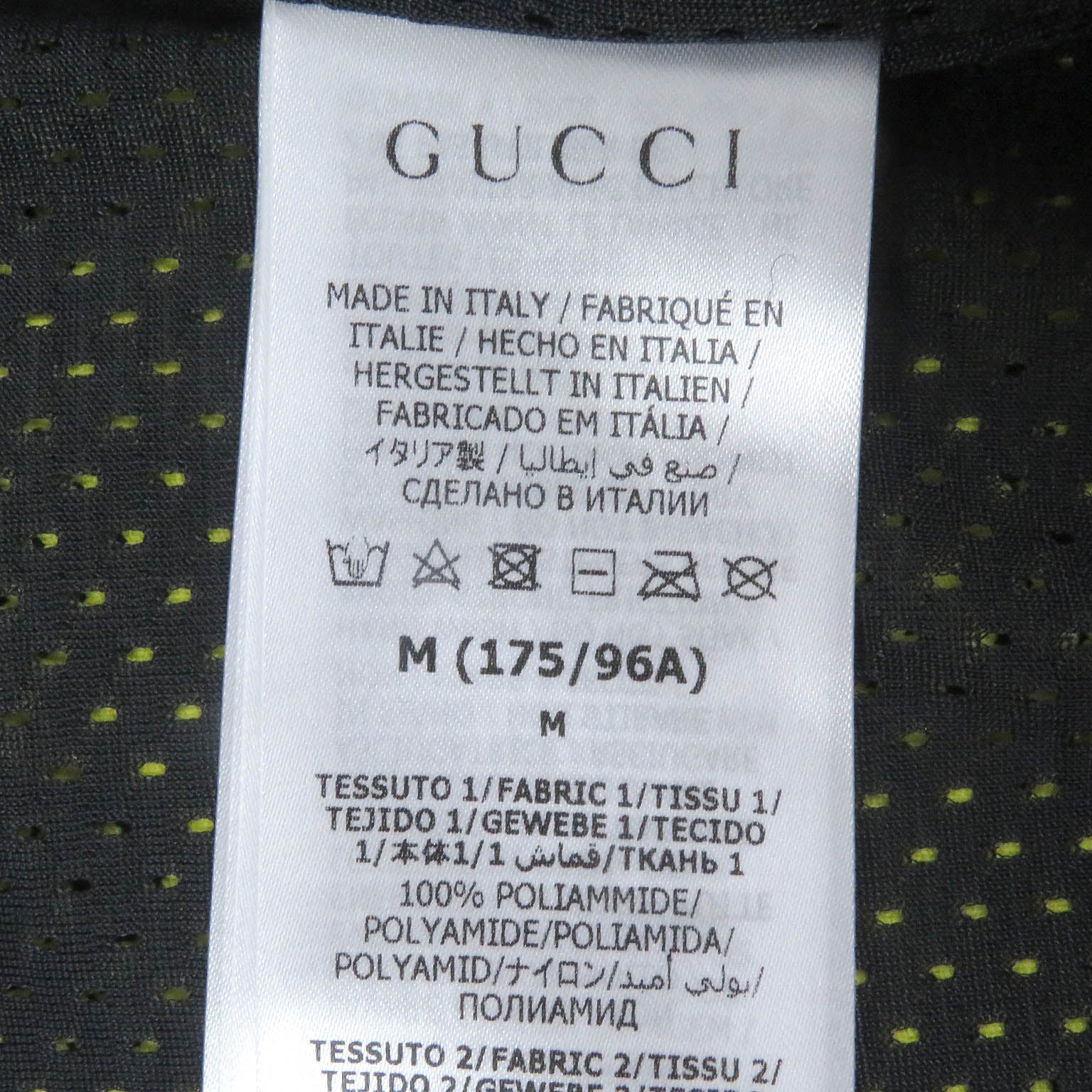 グッチ ナイロン GG ジップ フーディ ジャケット ベージュ M