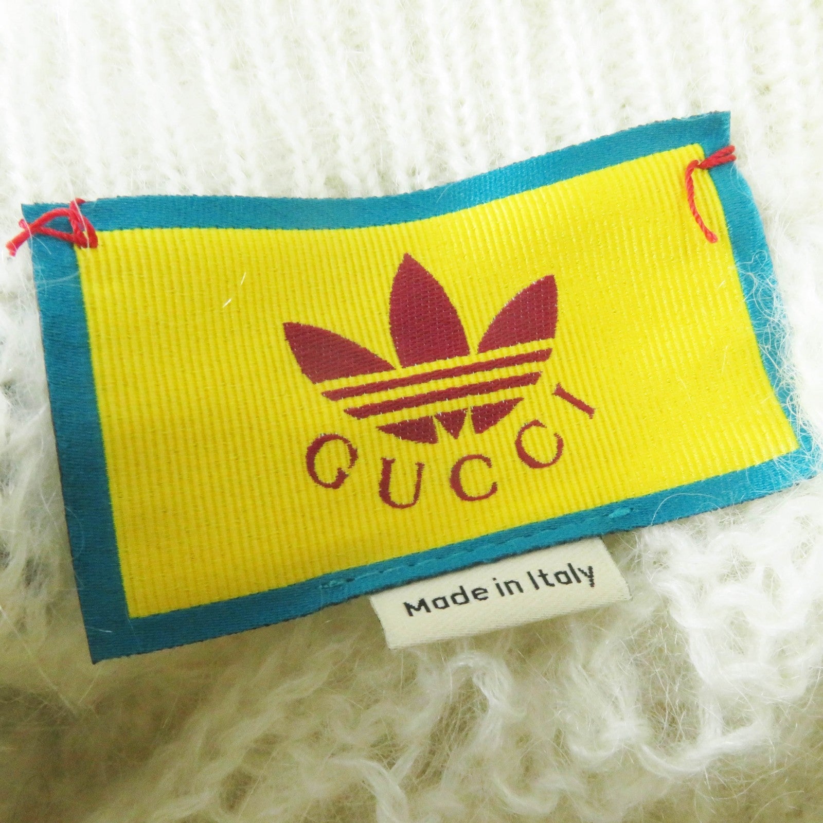 グッチ×adidas モヘア ナイロン ニット パンツ
