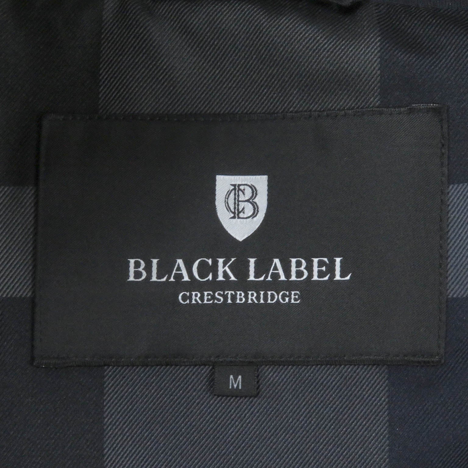 ポリエステル チェック パターン ブルゾン パーカー ネイビー M