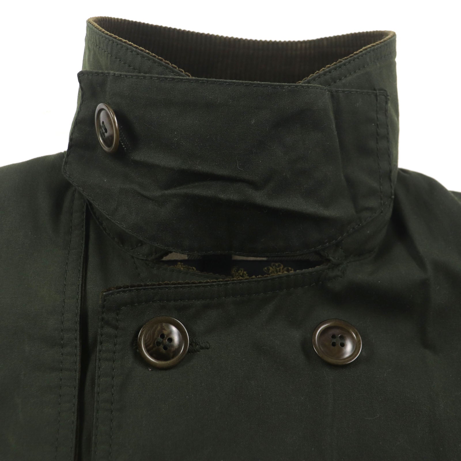 Barbour チェック オイルド コート