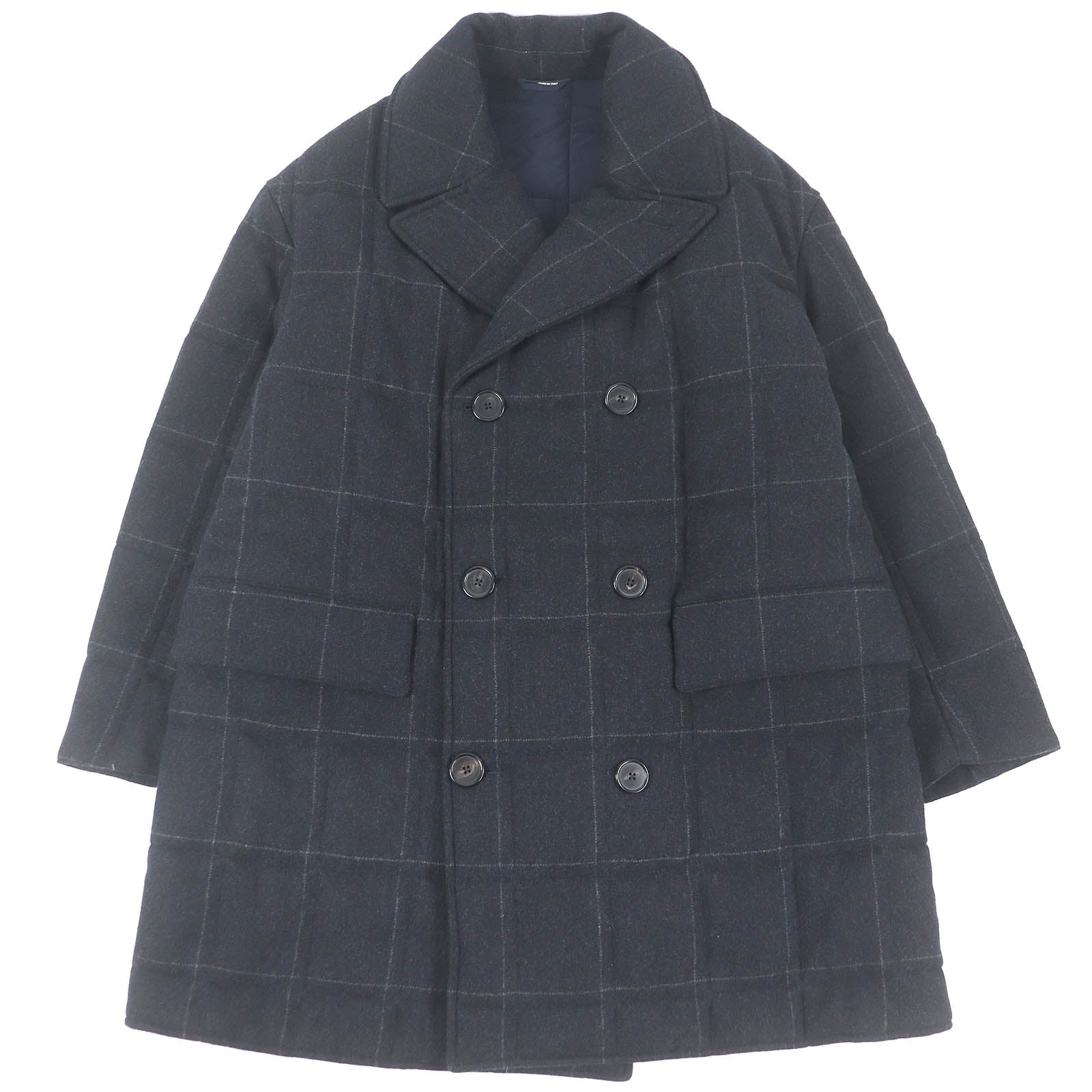 エルメス カシミア ダブルブレスト コート