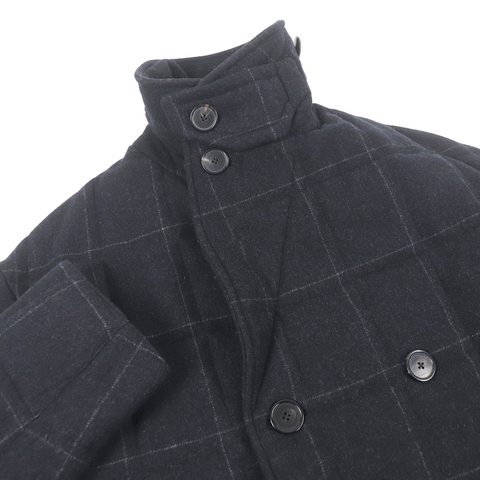 エルメス カシミア ダブルブレスト コート