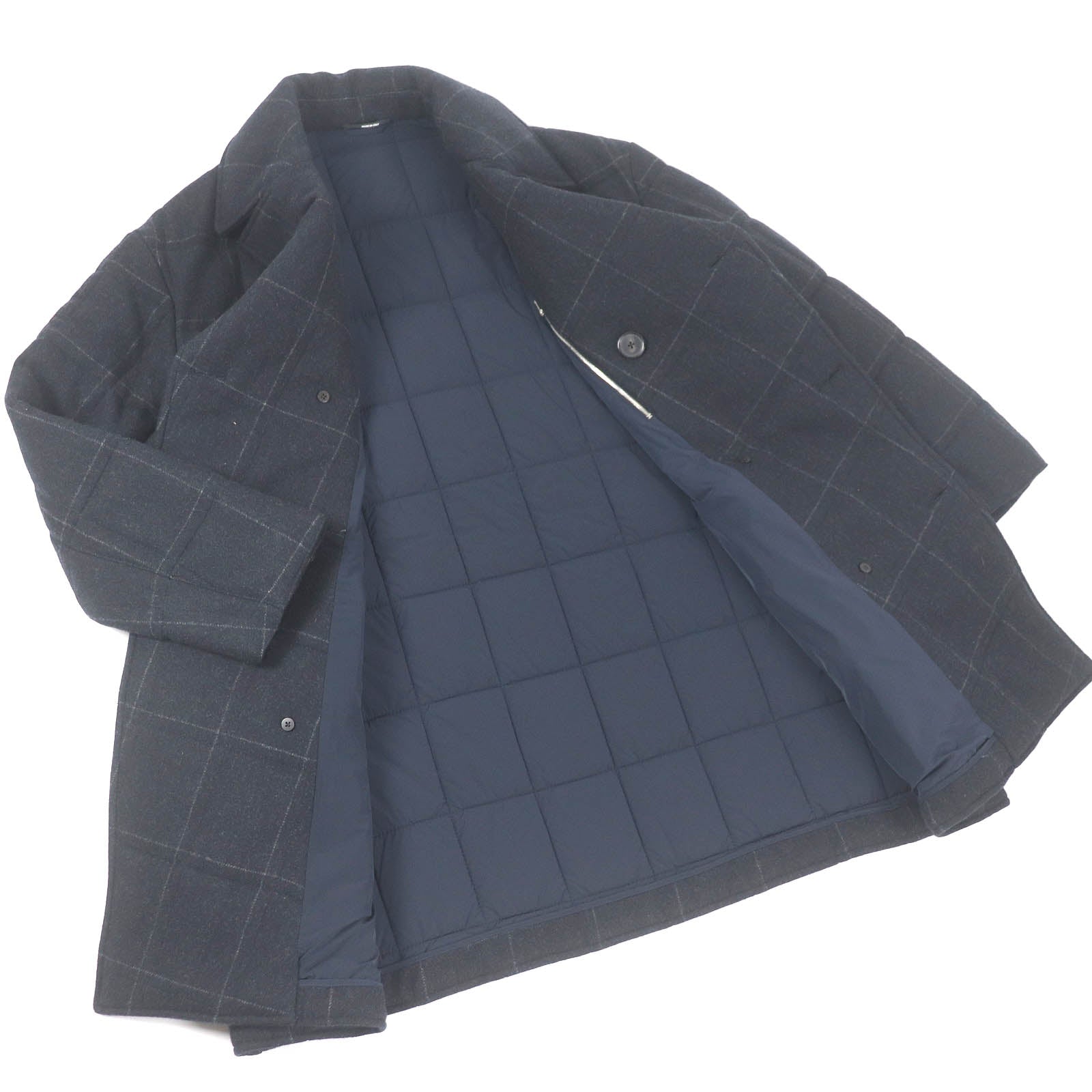 エルメス カシミア ダブルブレスト コート