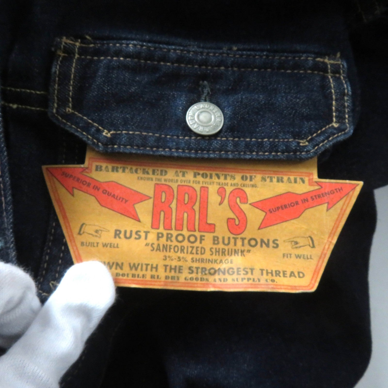 RRL コットン ポリウレタン デニム ジャンプスーツ レディース