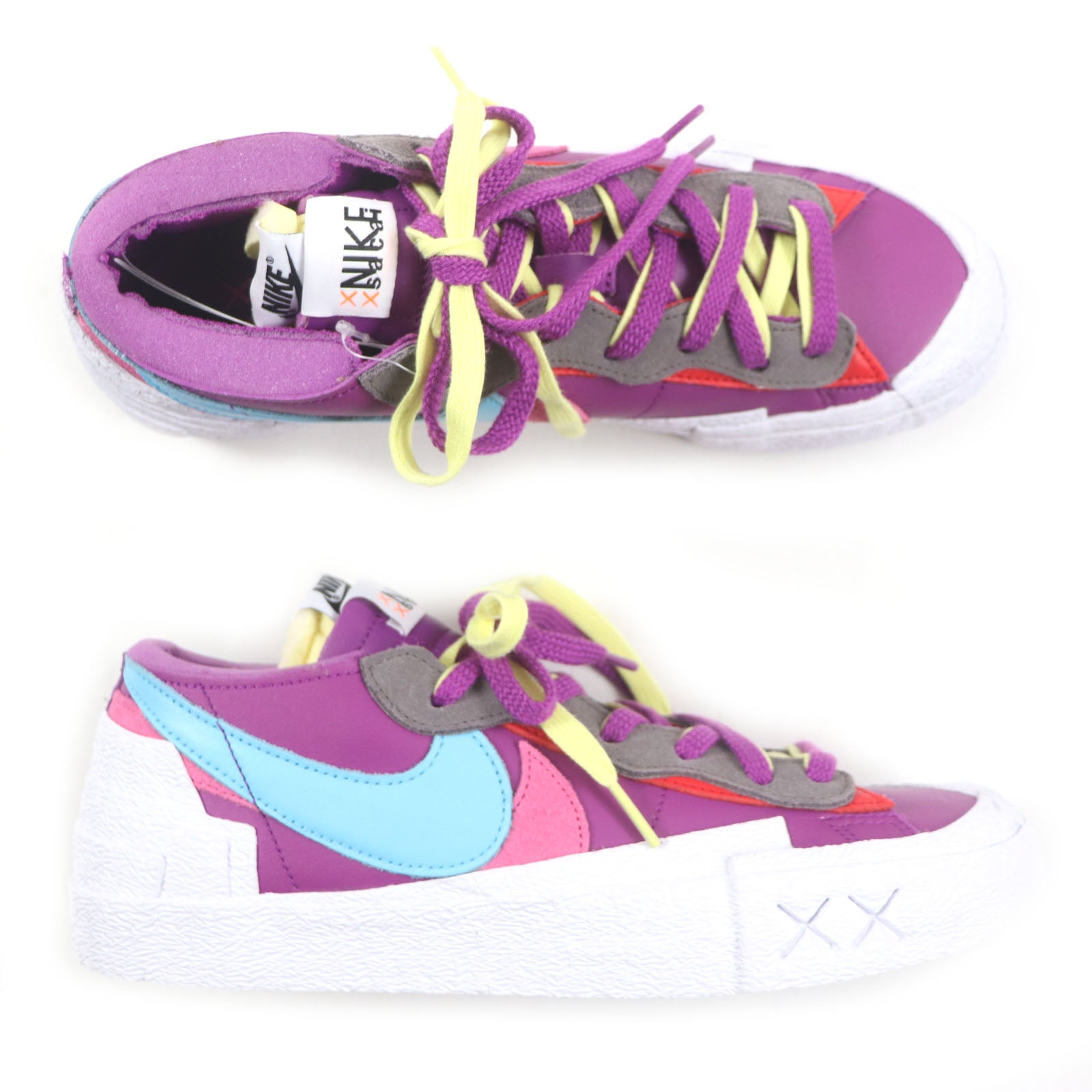NIKE KAWS SACAI BLAZER LOW パープル ダスク スニーカー