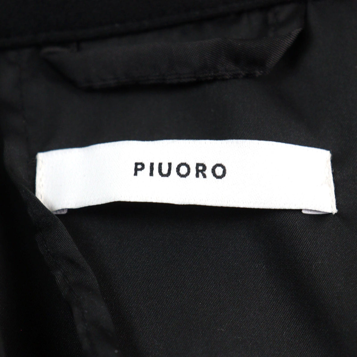 PIUORO PR01J01 メンズ ブラック テーラード ジャケット