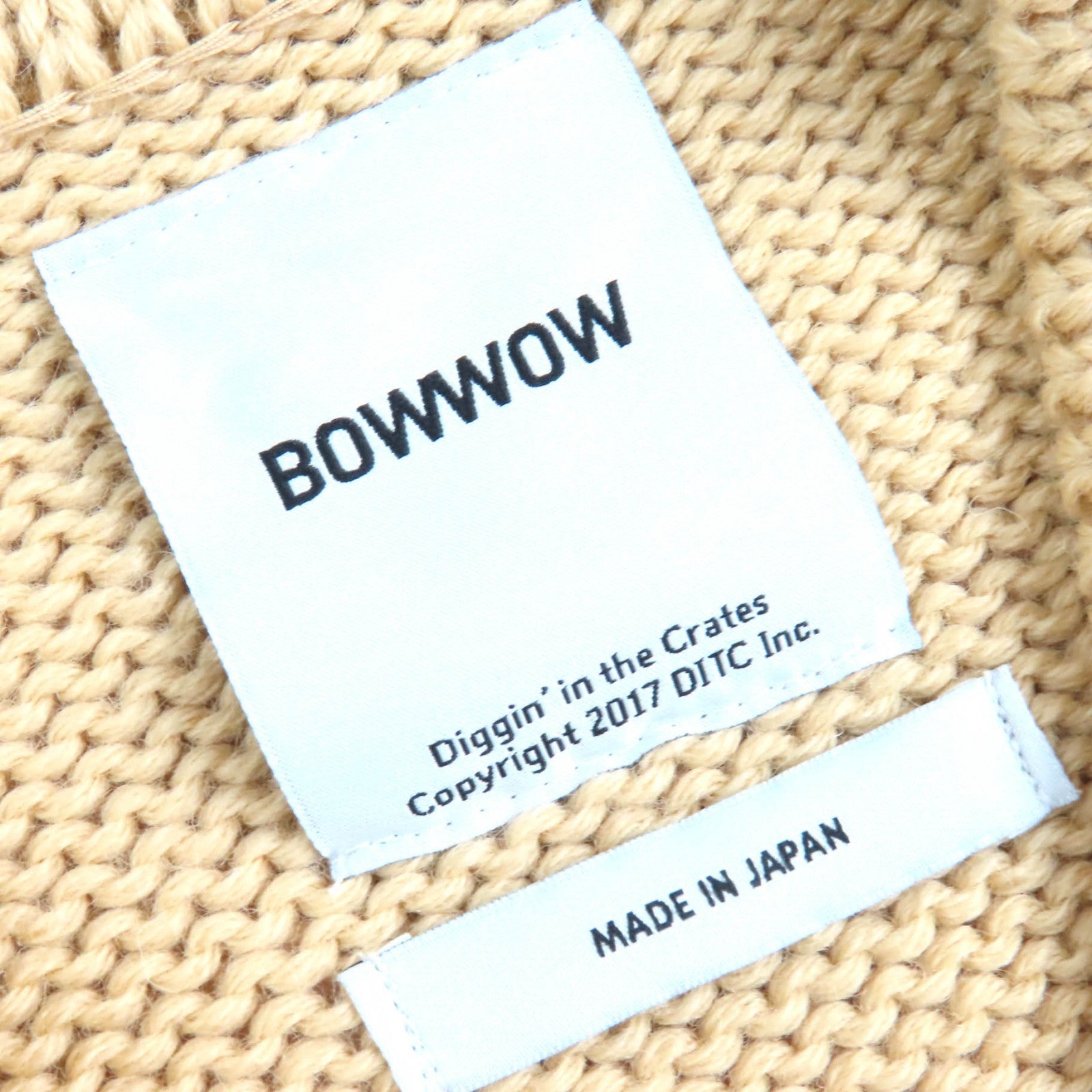 BOWWOW ビートル マニア カーディガン ウール カウハイド