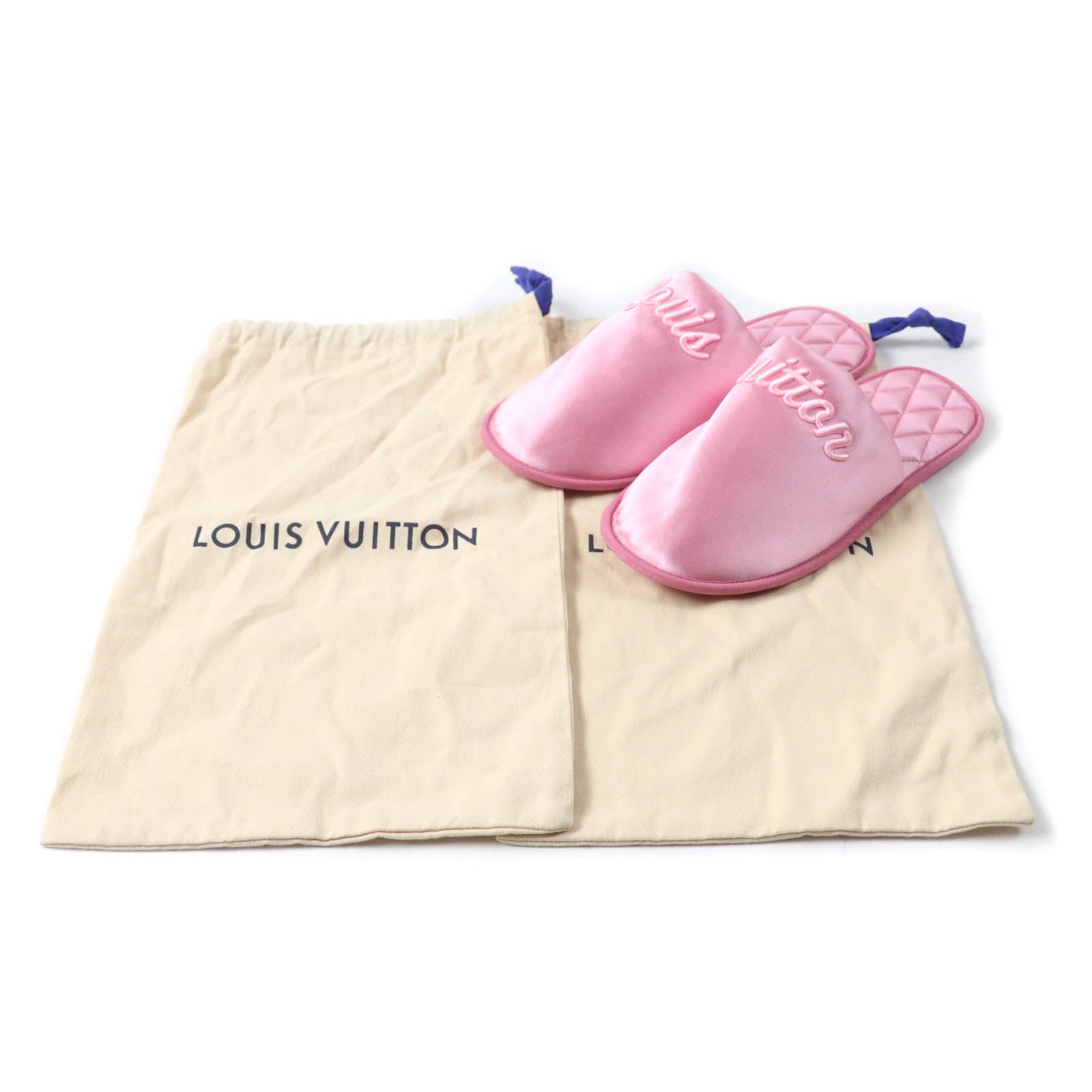 ルイヴィトン LV スウィート ライン サテン ミュール