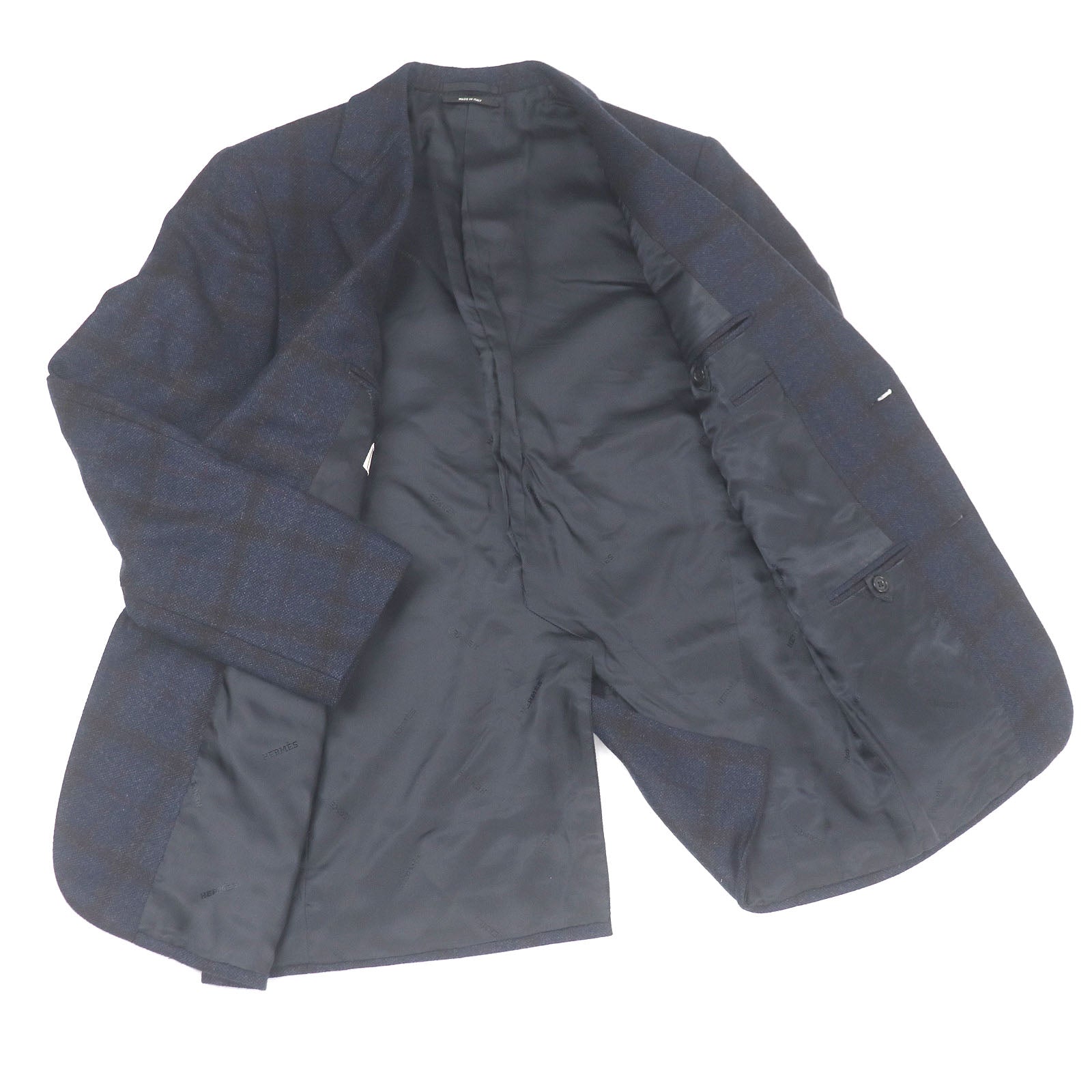 エルメス ウィンドウペーン カシミア ジャケット