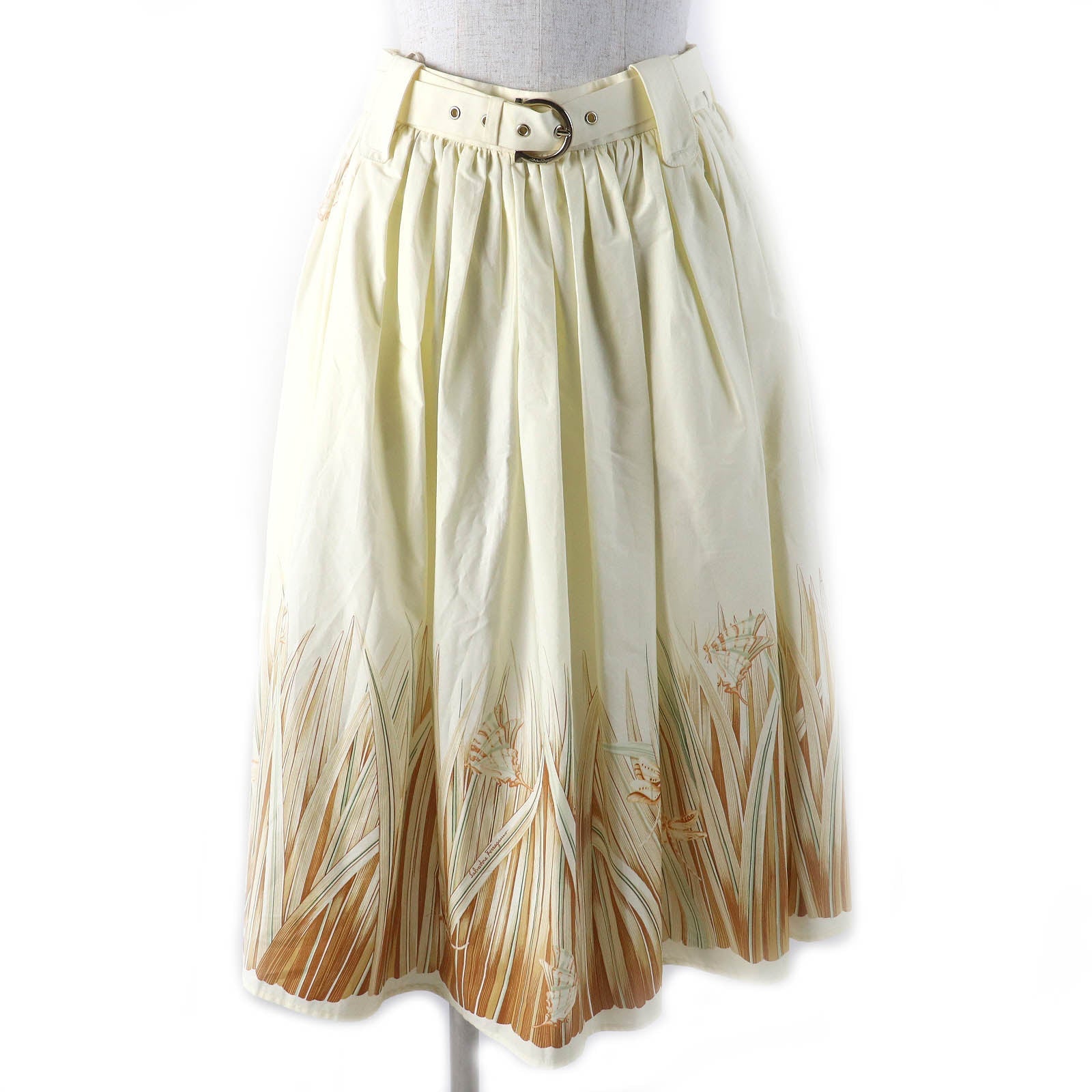 サルヴァトーレ フェラガモ ドラゴンフライ バタフライ スカート