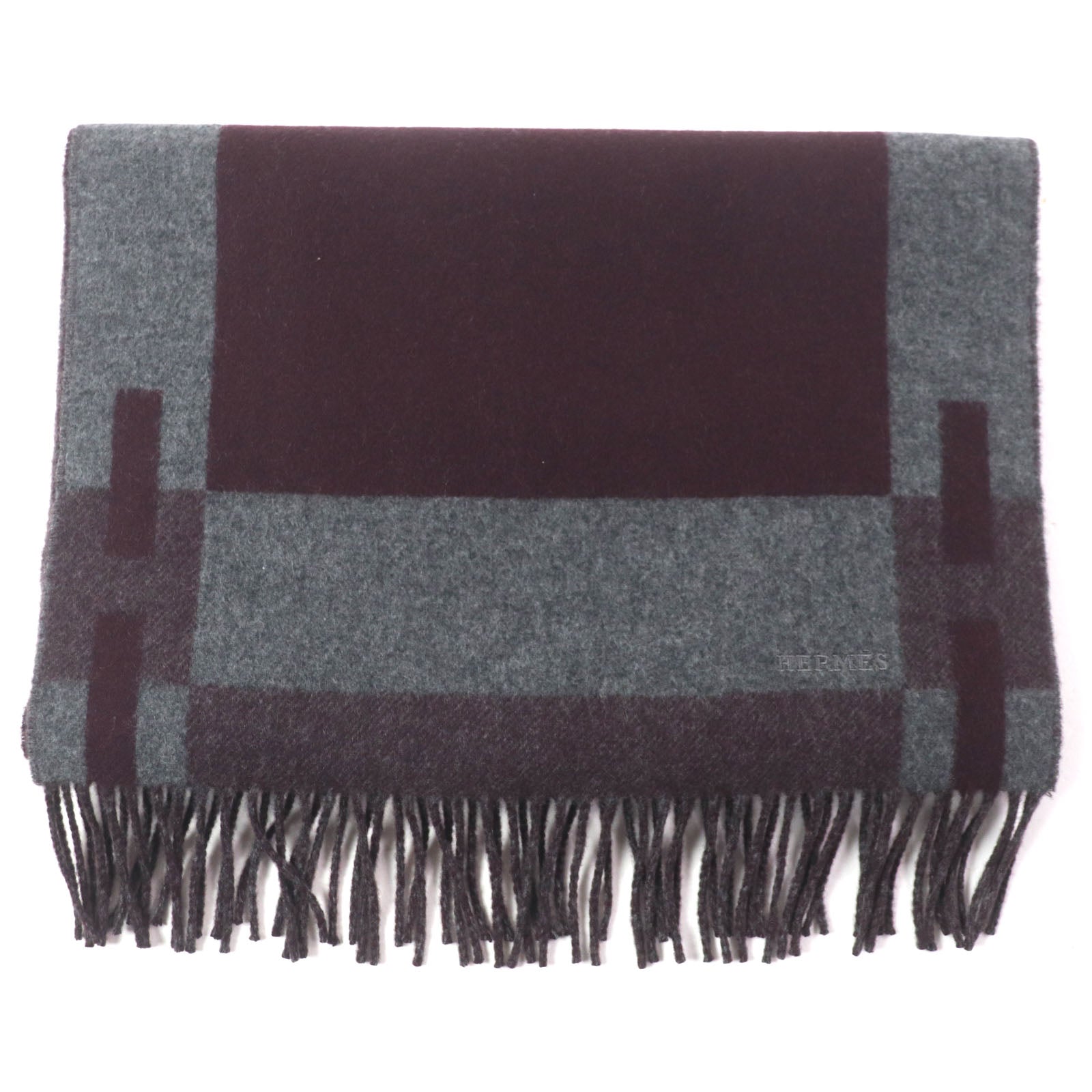 エルメス H パッサン カシミア スカーフ