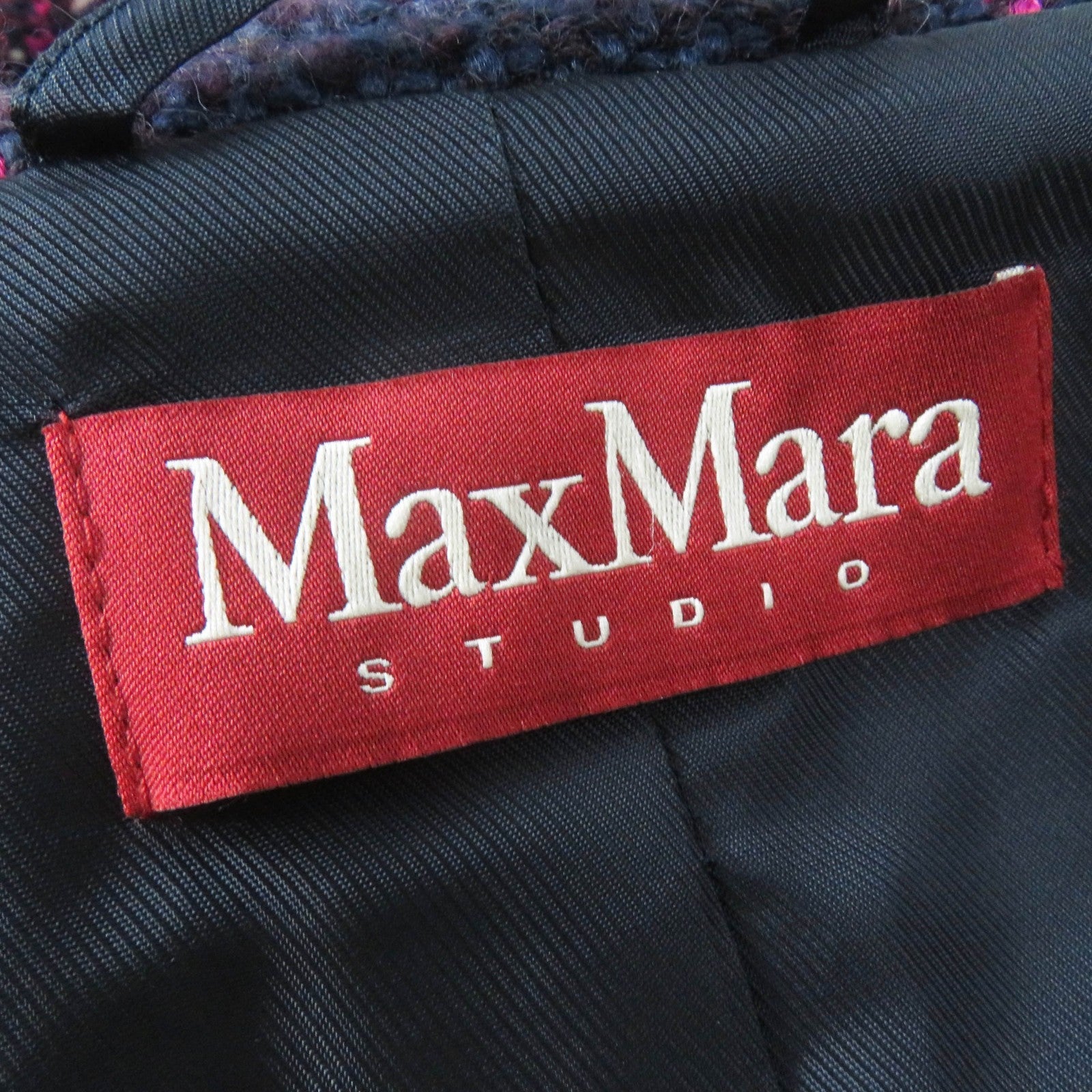 マックスマーラ Studio チェック ツイード コート