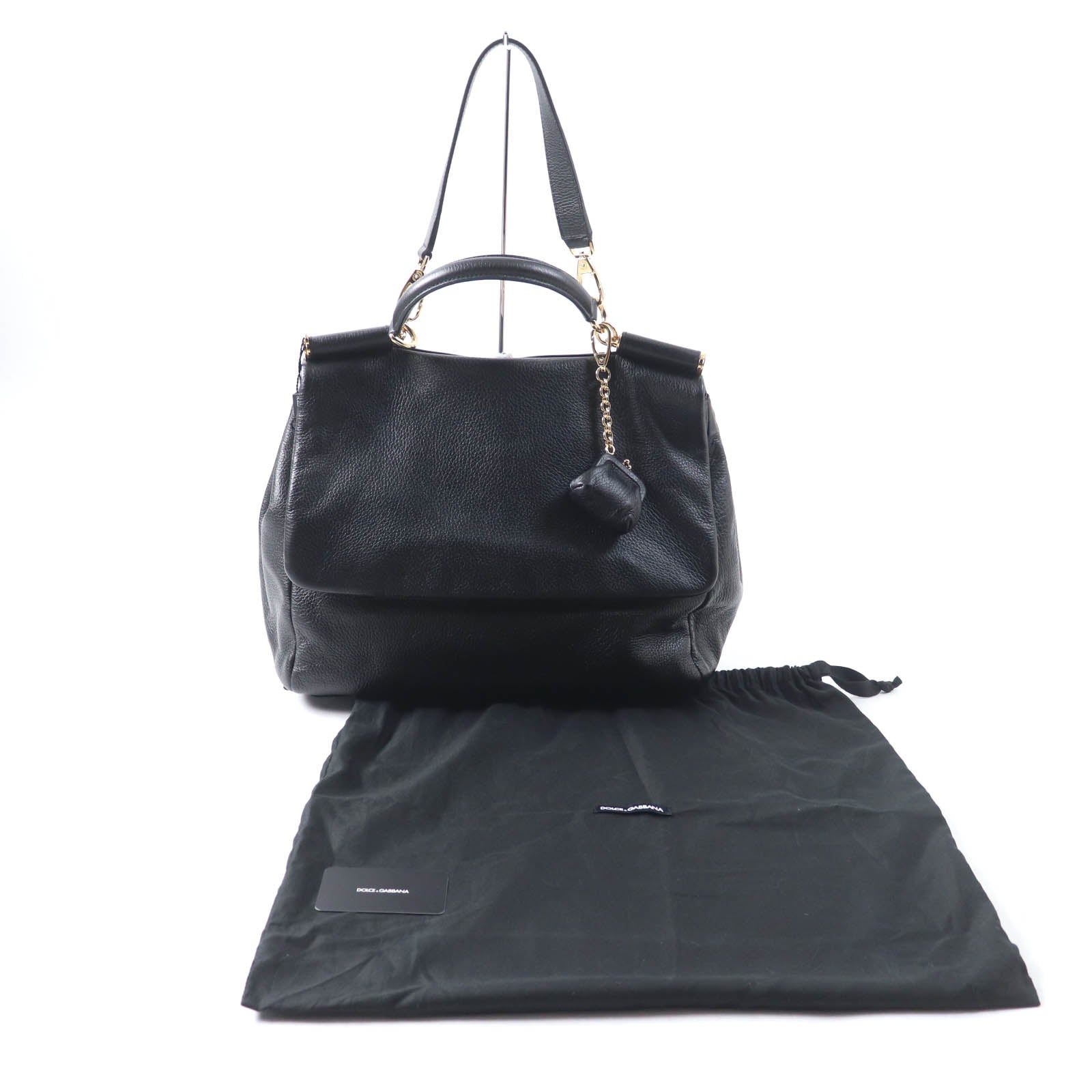 ドルチェ&ガッバーナ シシリー レザー 2WAY ハンドバッグ